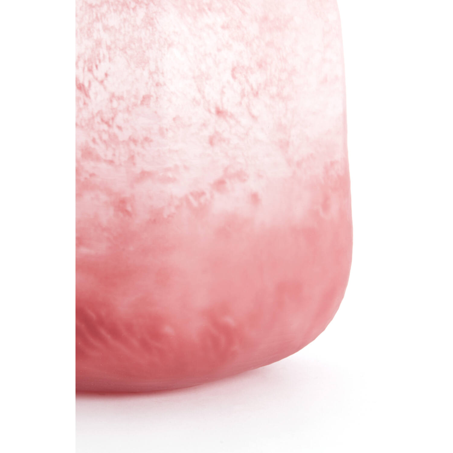 Vaas Ø23x24 cm PACENGO glas koraal-licht roze
