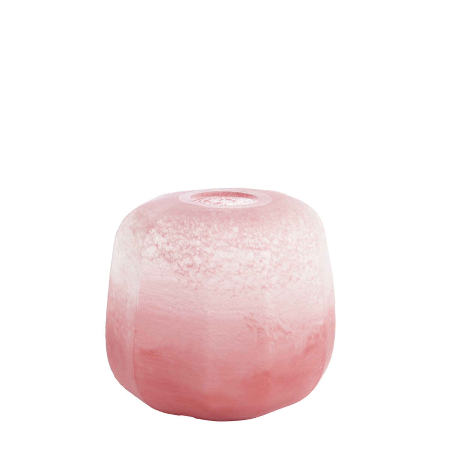 Vase Ø33x32 cm PACENGO glass coral-light pink
