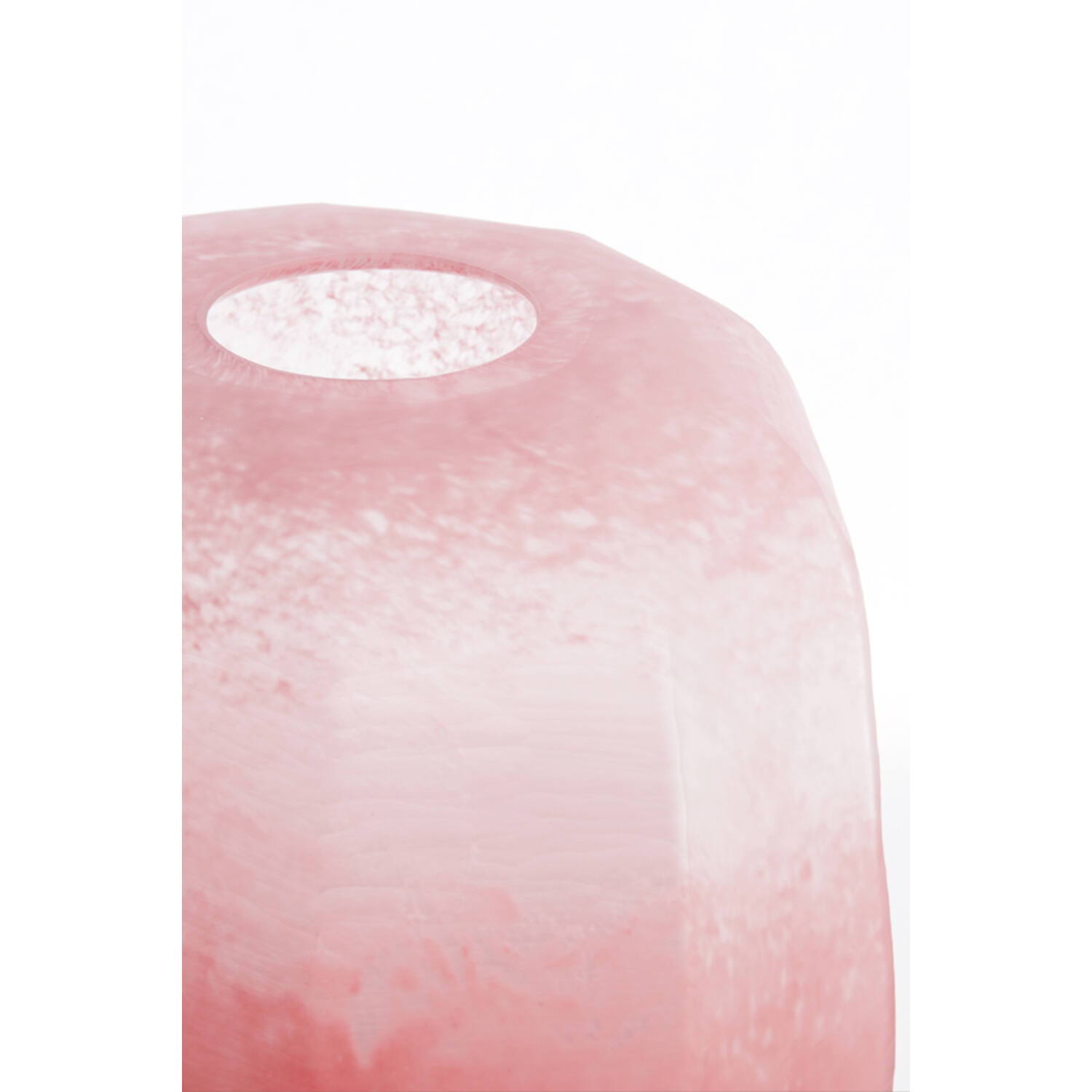 Vase Ø33x32 cm PACENGO glass coral-light pink