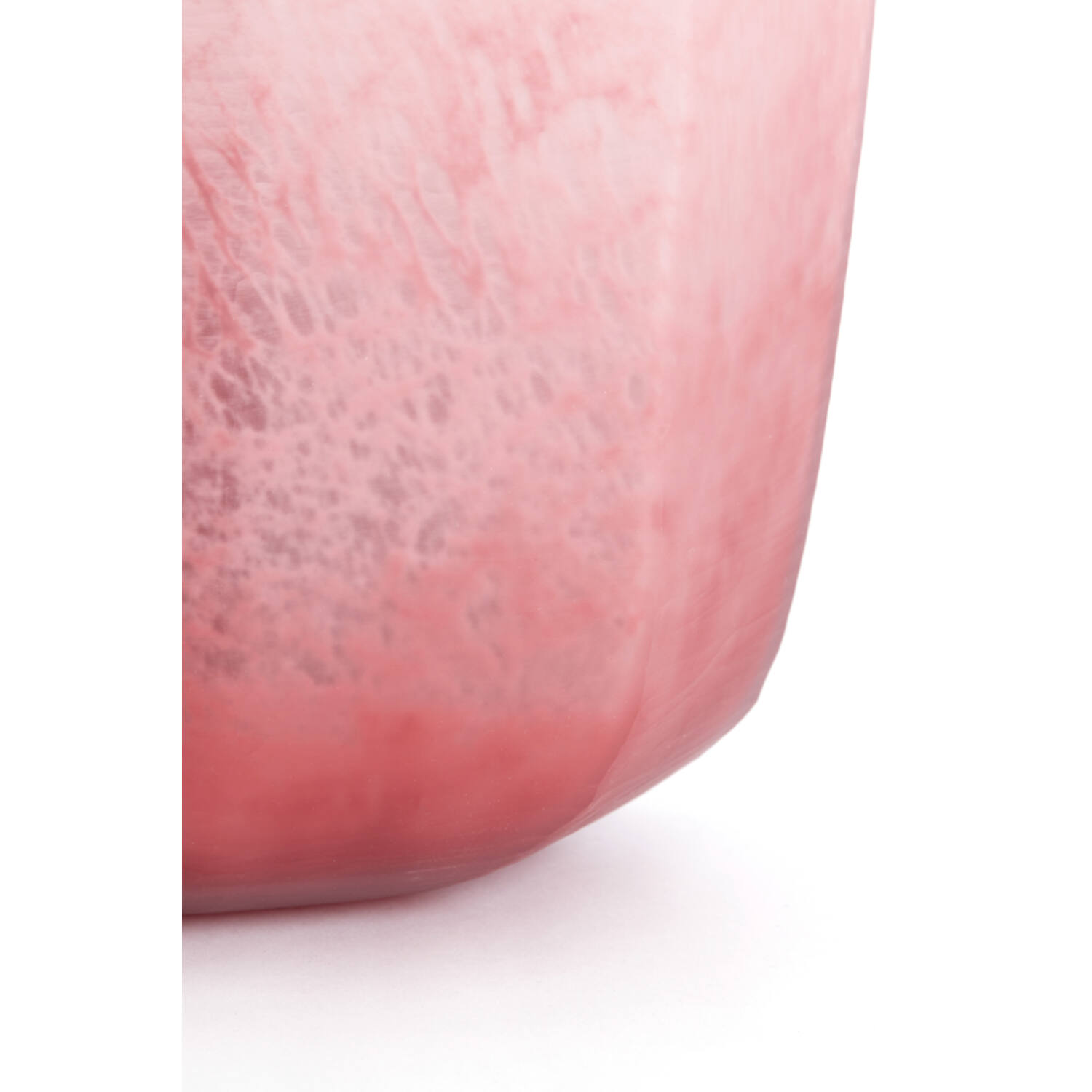 Vase Ø33x32 cm PACENGO glass coral-light pink