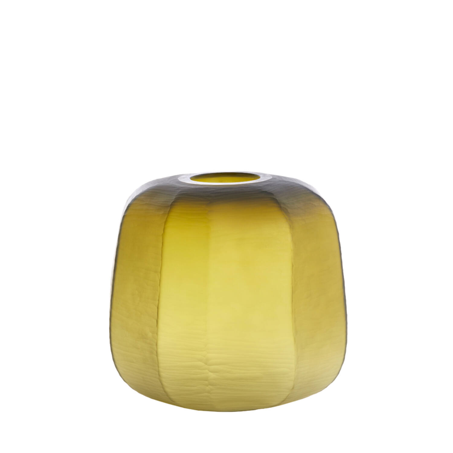 Vase Ø33x32 cm PACENGO yellow-olive green