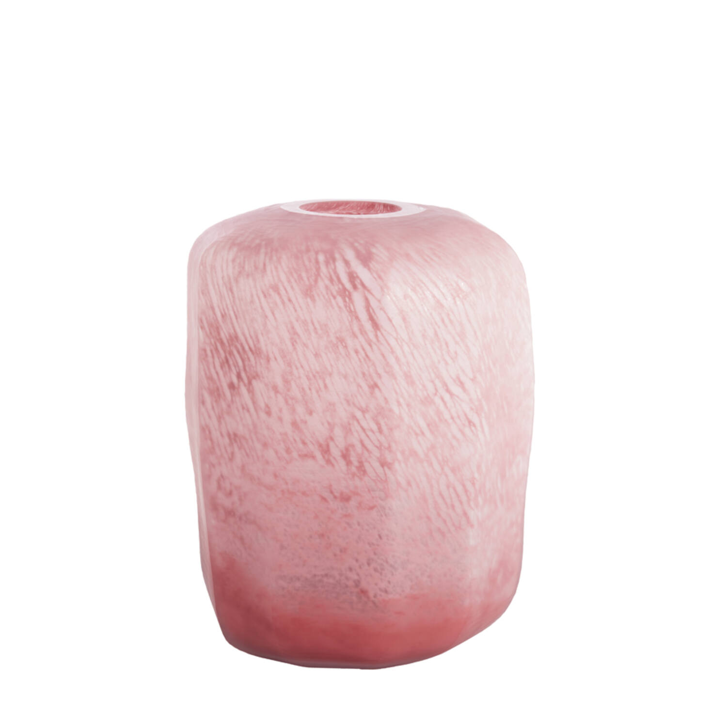 Vase Ø33x42 cm PACENGO glass coral-light pink