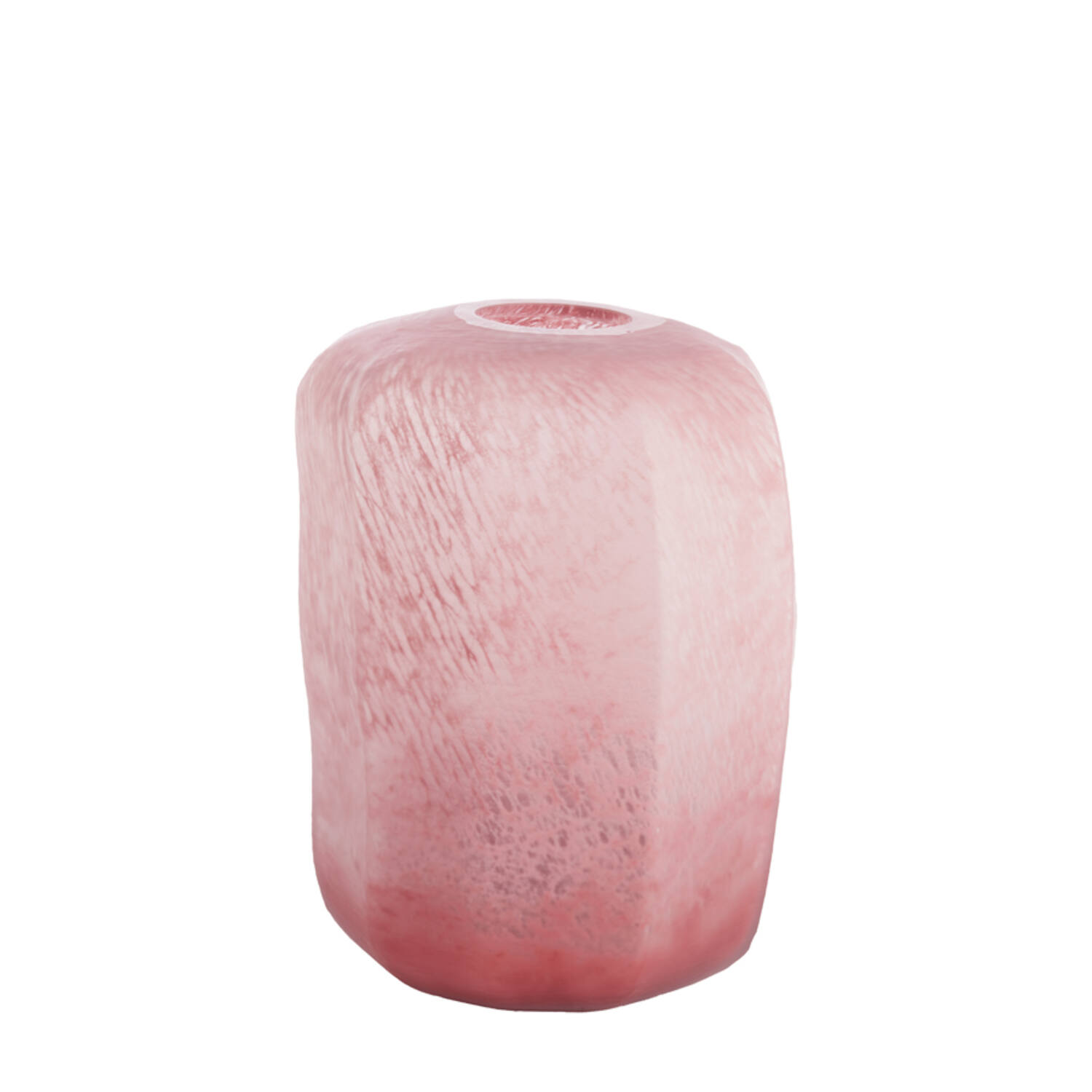 Vase Ø33x42 cm PACENGO glass coral-light pink