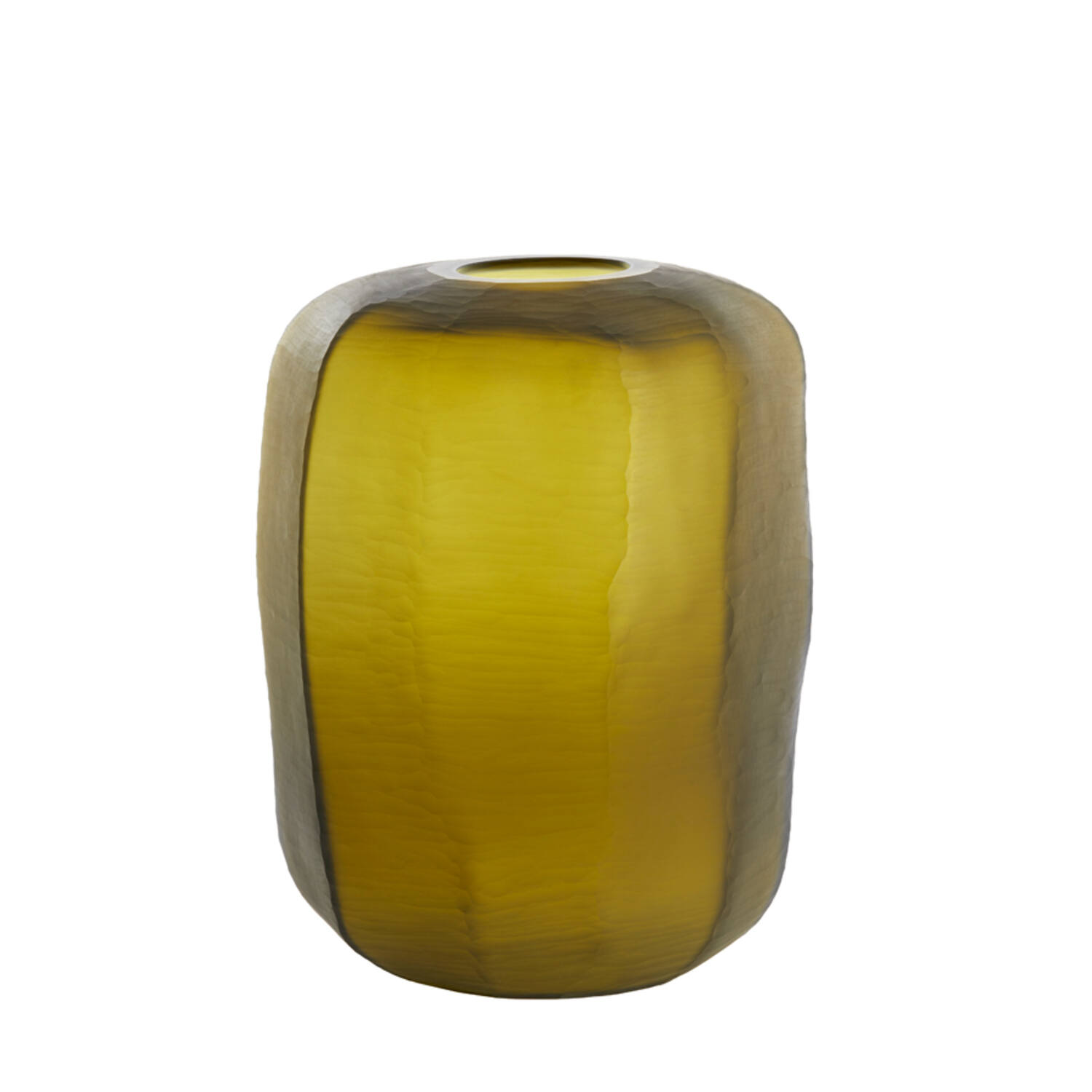 Vaas Ø33x42 cm PACENGO geel-olijf groen