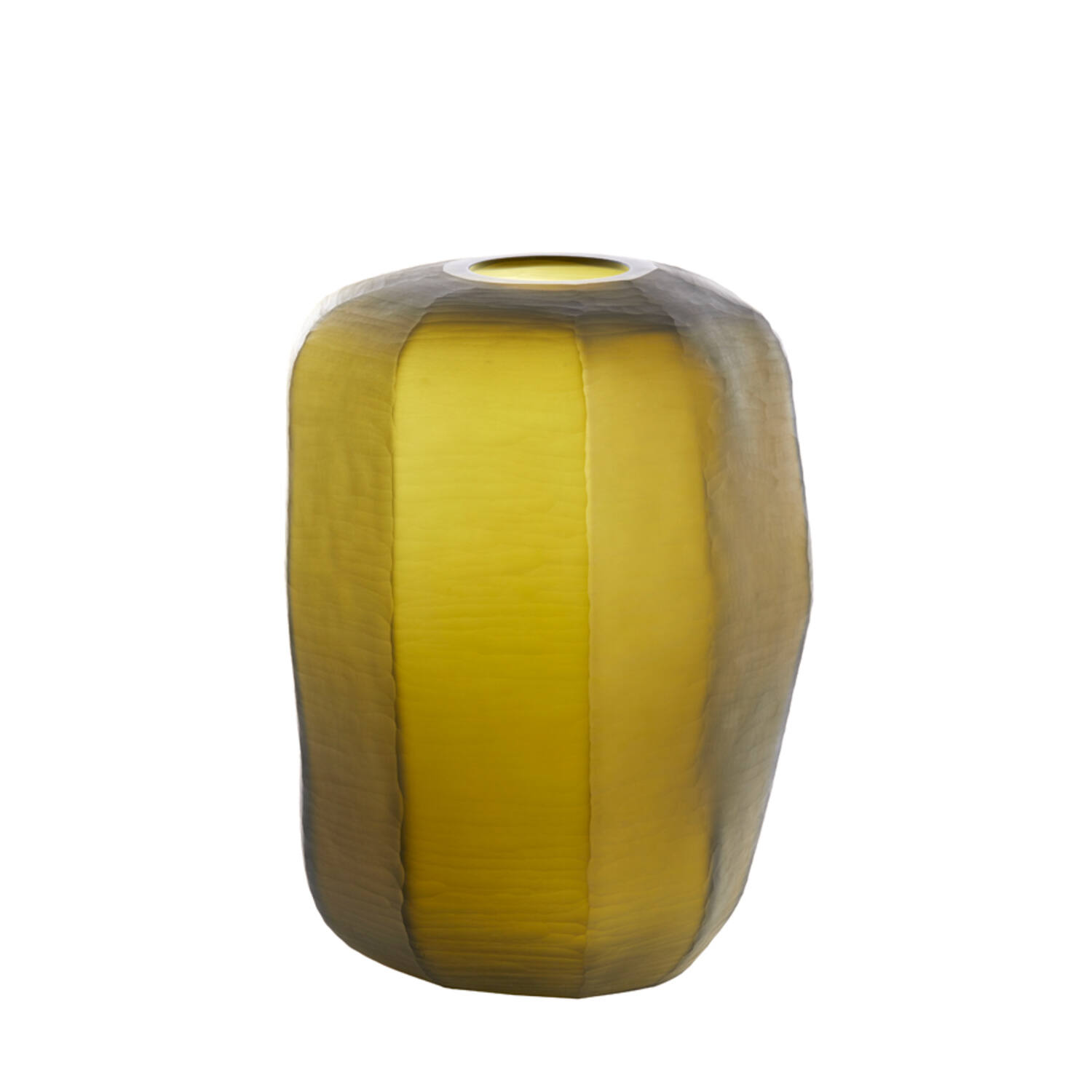 Vaas Ø33x42 cm PACENGO geel-olijf groen