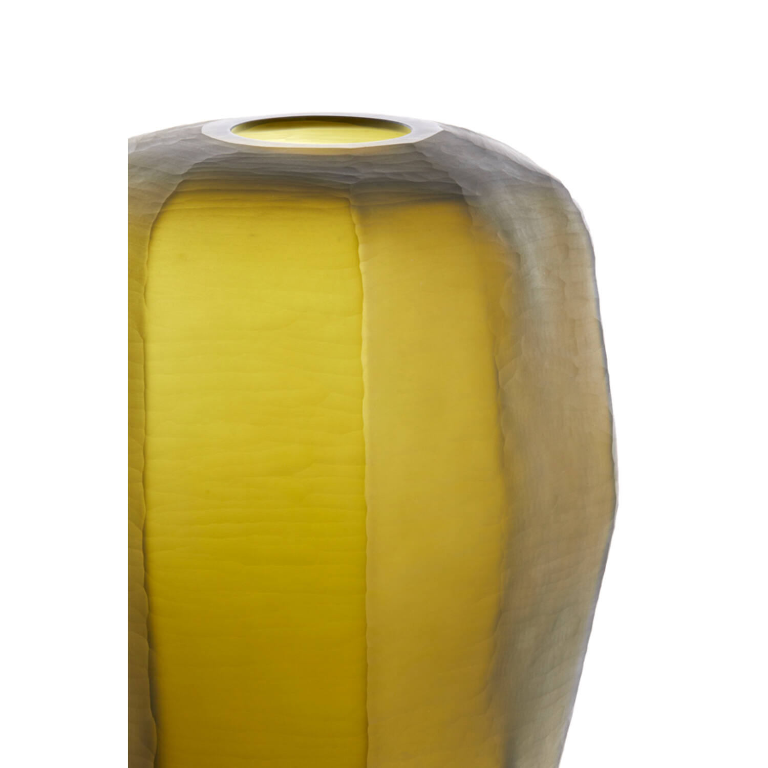 Vaas Ø33x42 cm PACENGO geel-olijf groen