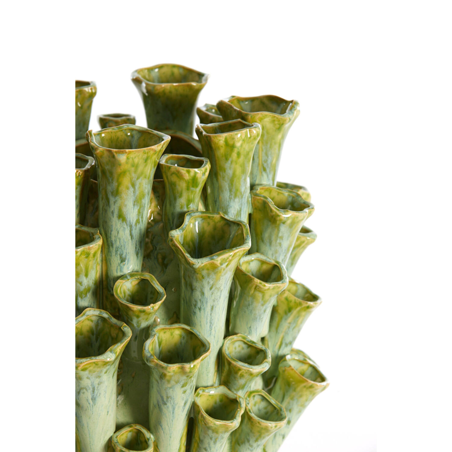 Vase deco Ø28,5x46,5 cm KYRAL ceramics mint green