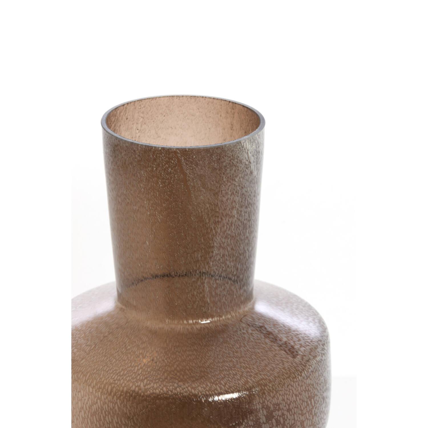 Vaas Ø23,5x42 cm TRASMO glas bruin