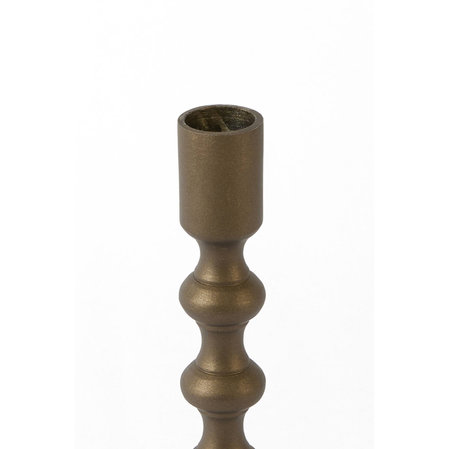 Candle stick Ø4,5x16 cm BABIMO matt brown-bronze