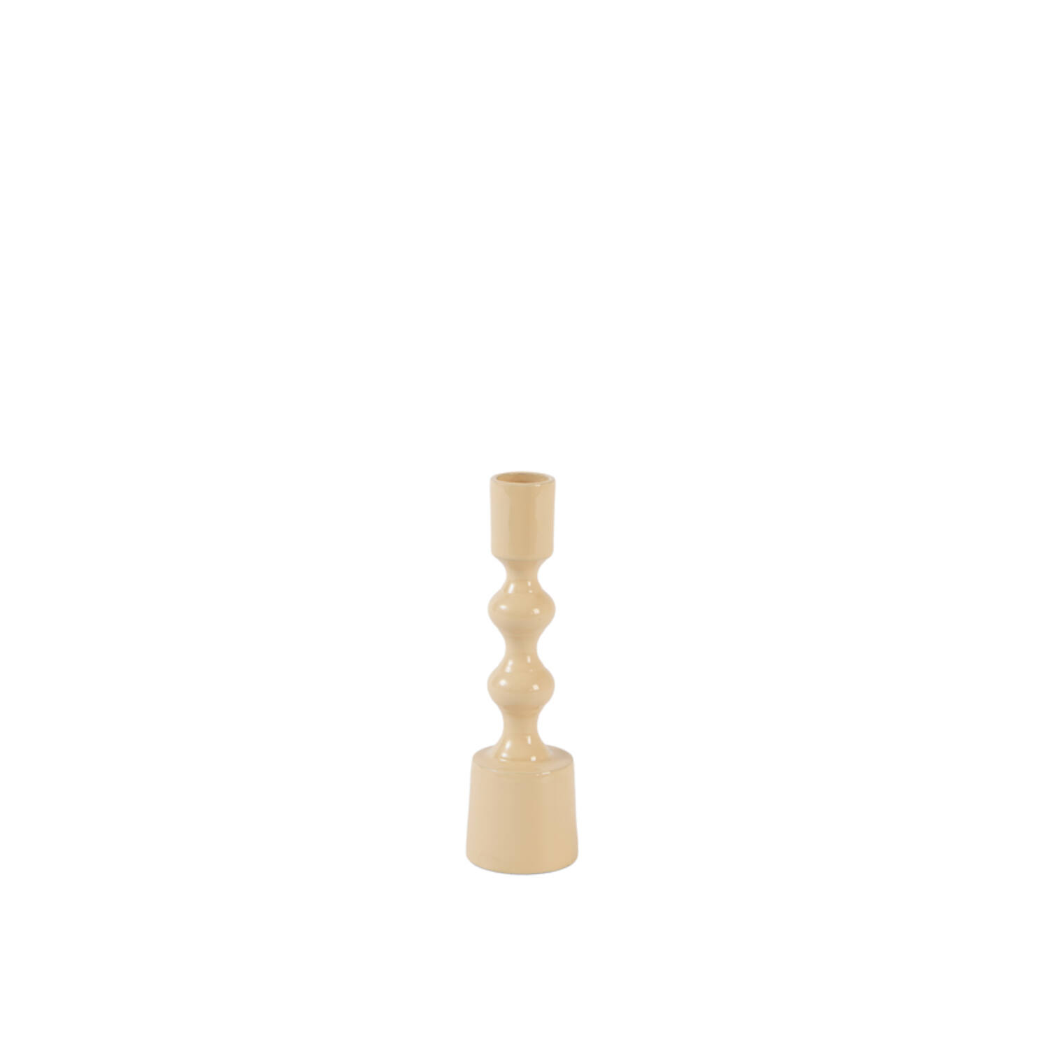 Candle stick Ø4,5x16 cm BABIMO shiny sand