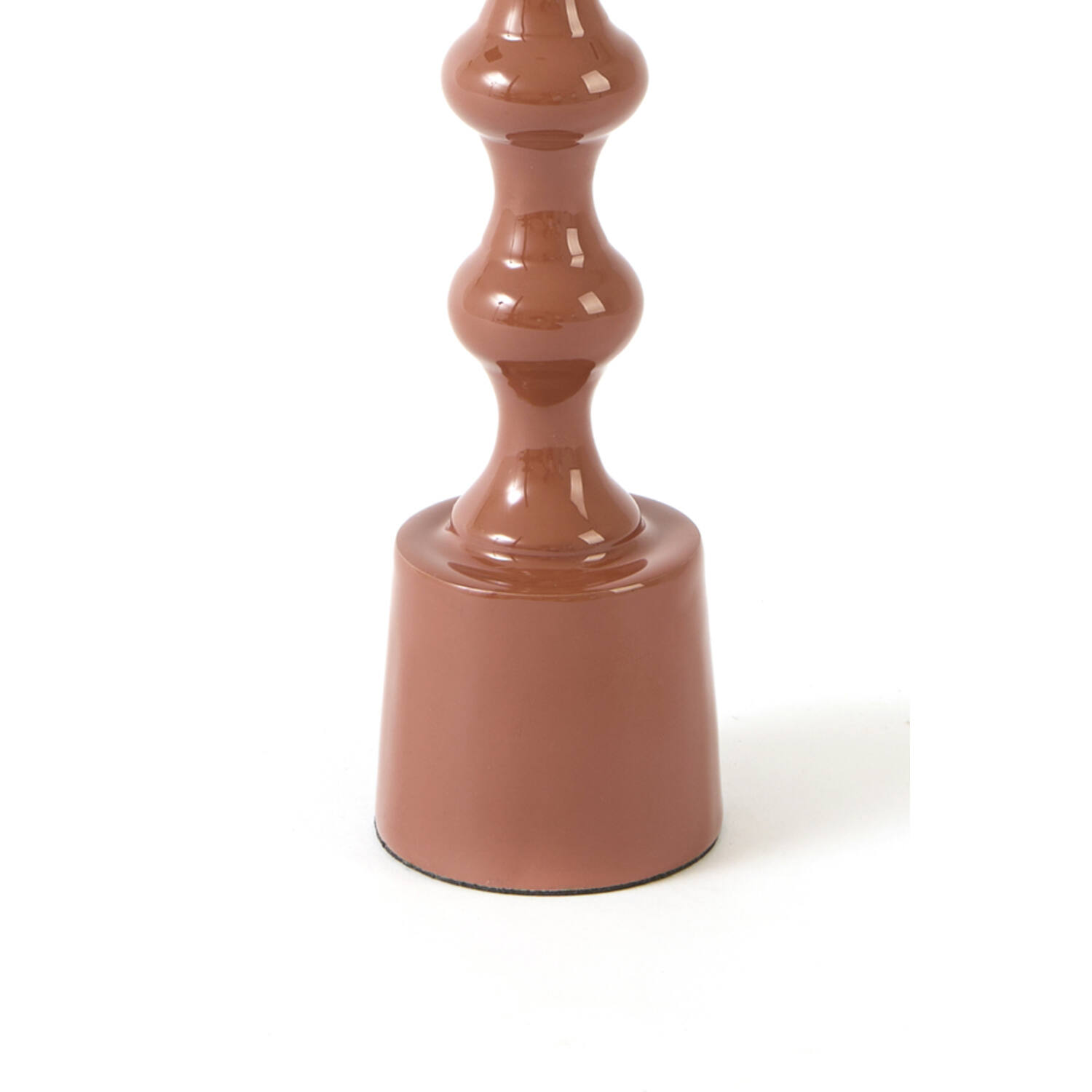 Candle stick Ø4,5x16 cm BABIMO shiny terra