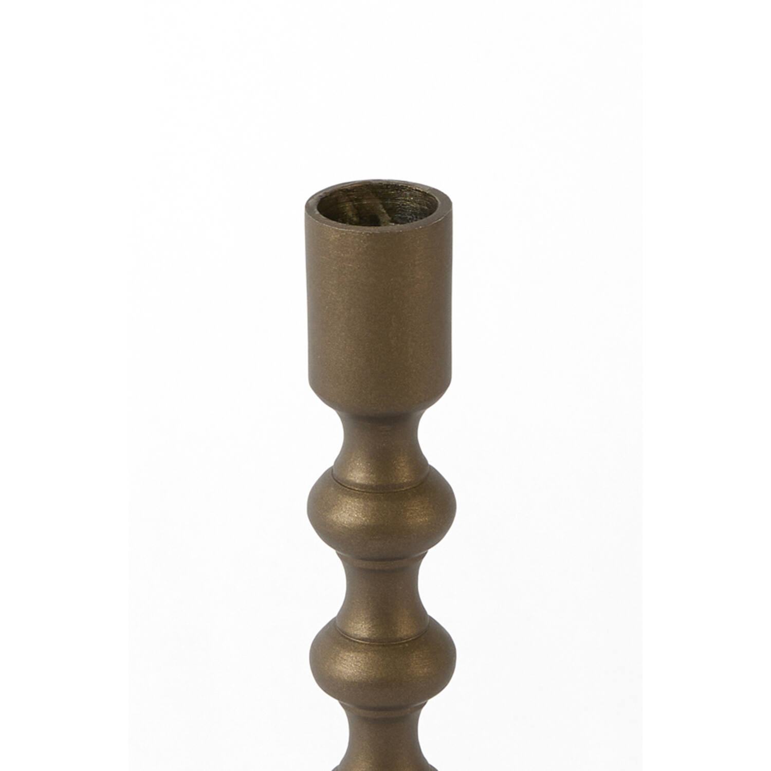 Candle stick Ø4,5x20 cm BABIMO matt brown-bronze