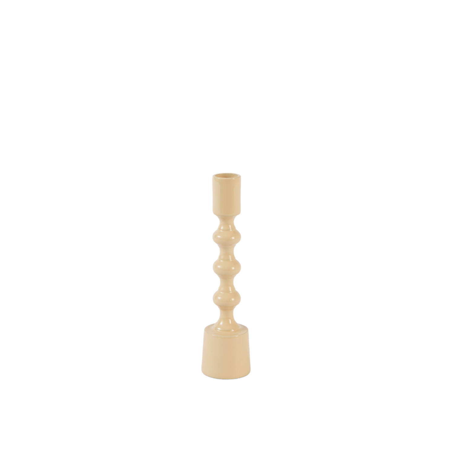 Candle stick Ø4,5x20 cm BABIMO shiny sand