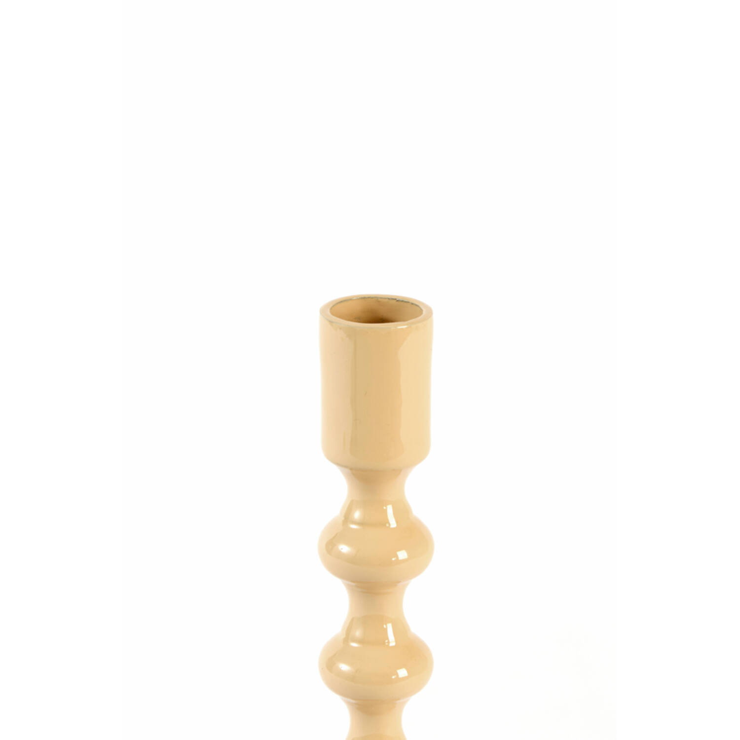 Candle stick Ø4,5x20 cm BABIMO shiny sand