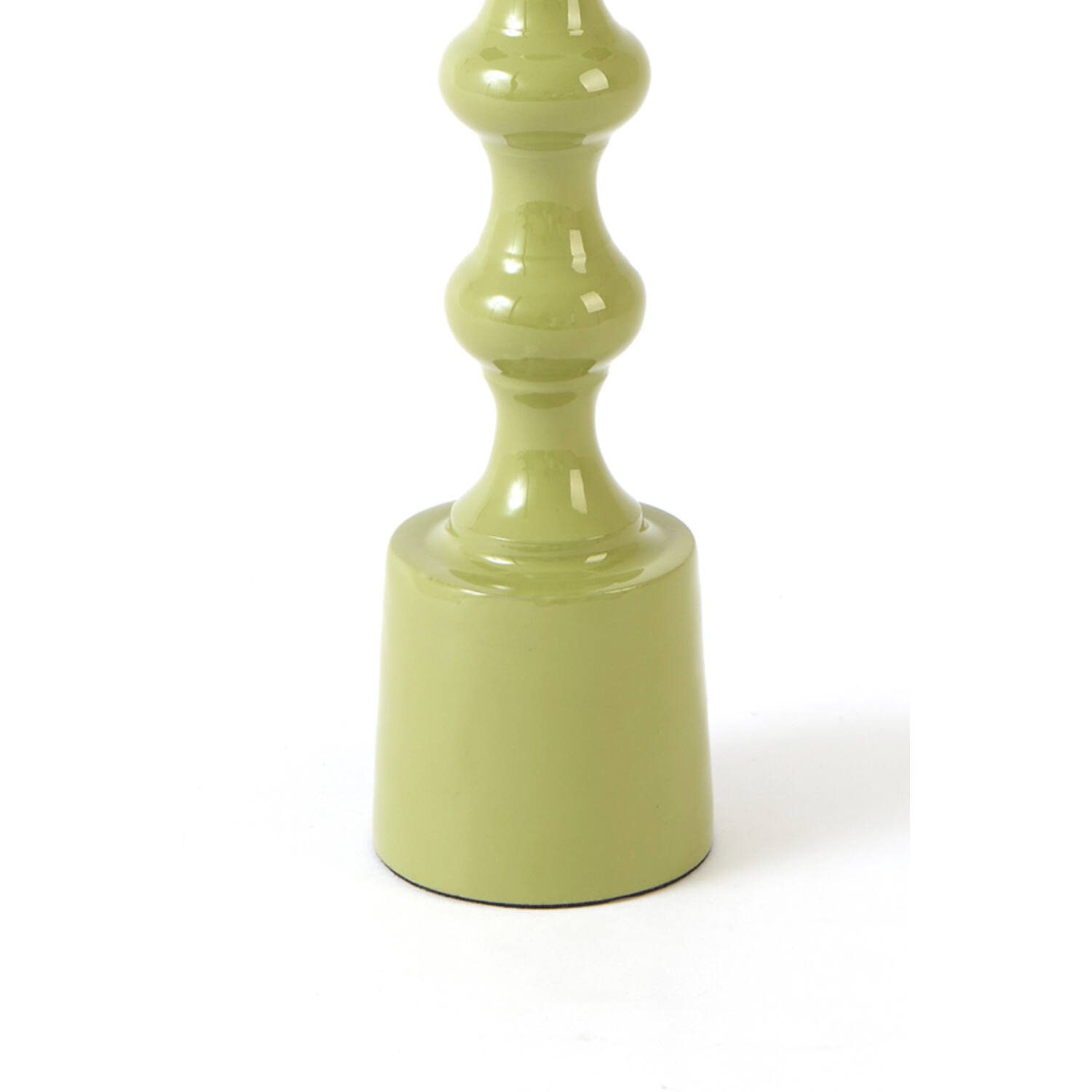 Candle stick Ø4,5x24 cm BABIMO shiny light green