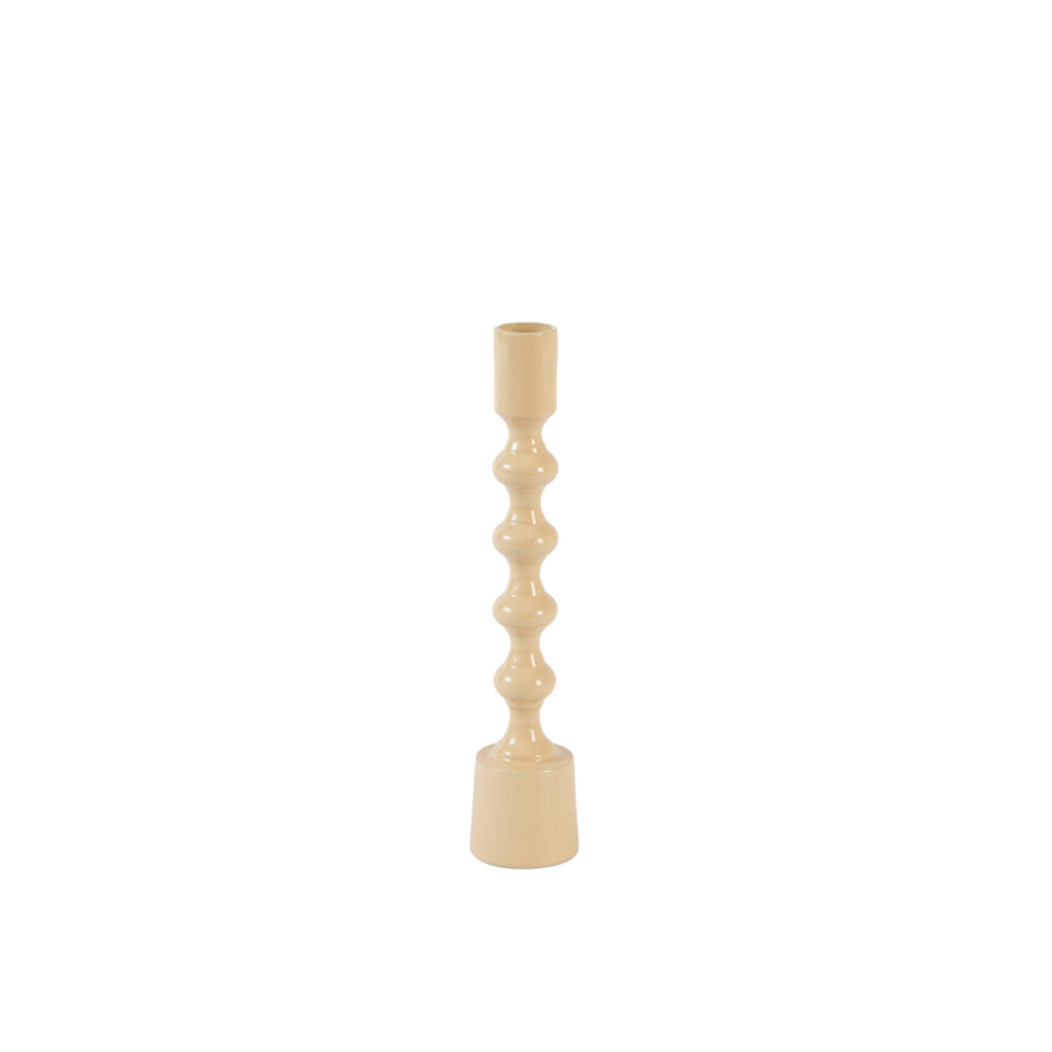Candle stick Ø4,5x24 cm BABIMO shiny sand