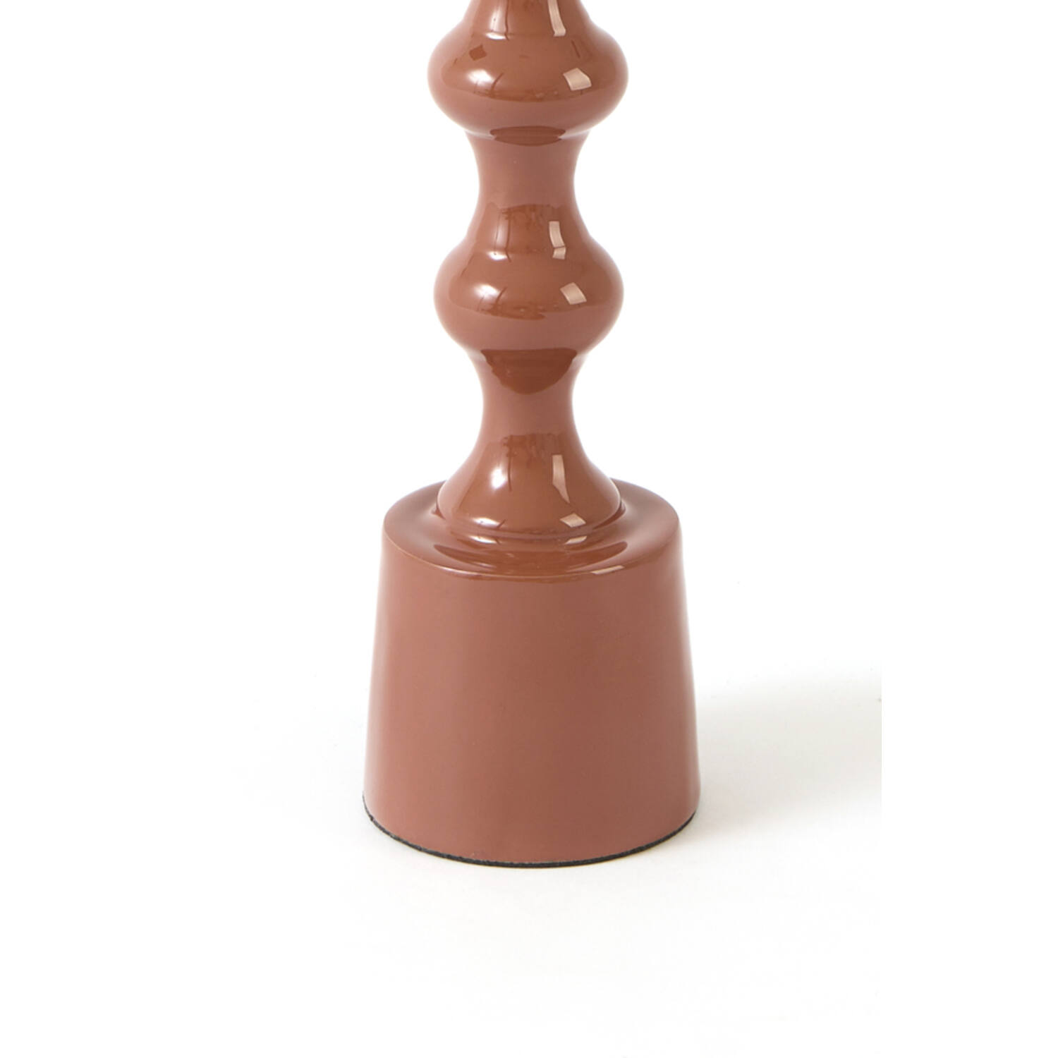 Candle stick Ø4,5x24 cm BABIMO shiny terra