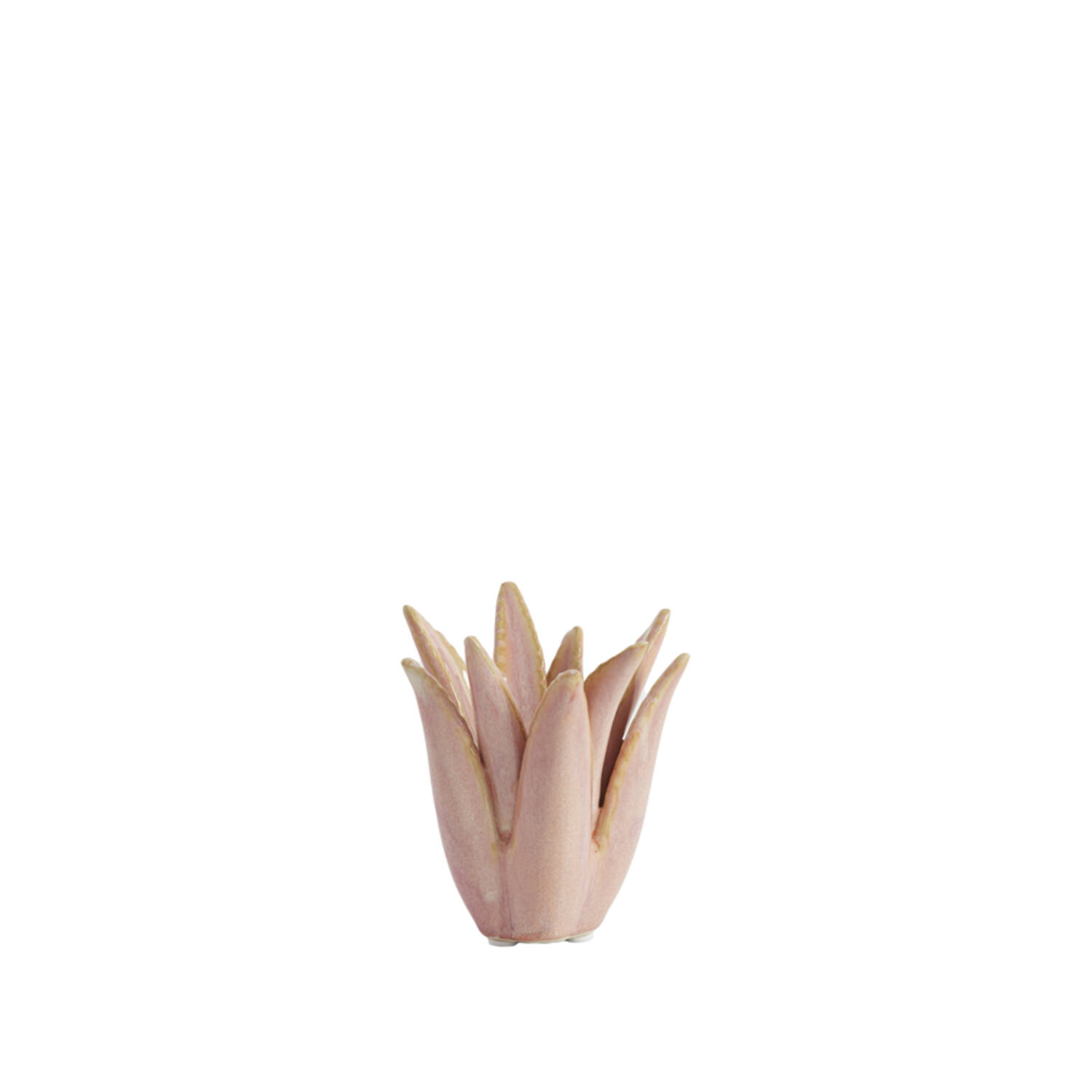 Candle stick Ø11,5x11,5 cm CACTUS ceramics coral