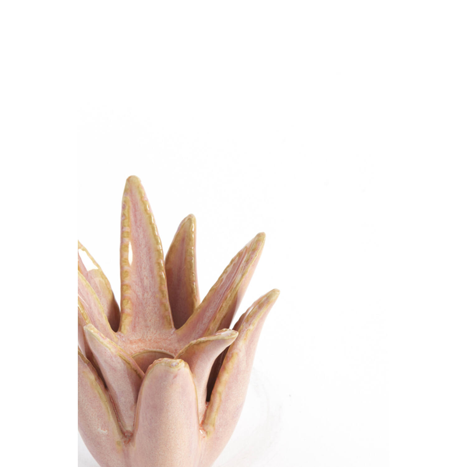 Candle stick Ø11,5x11,5 cm CACTUS ceramics coral