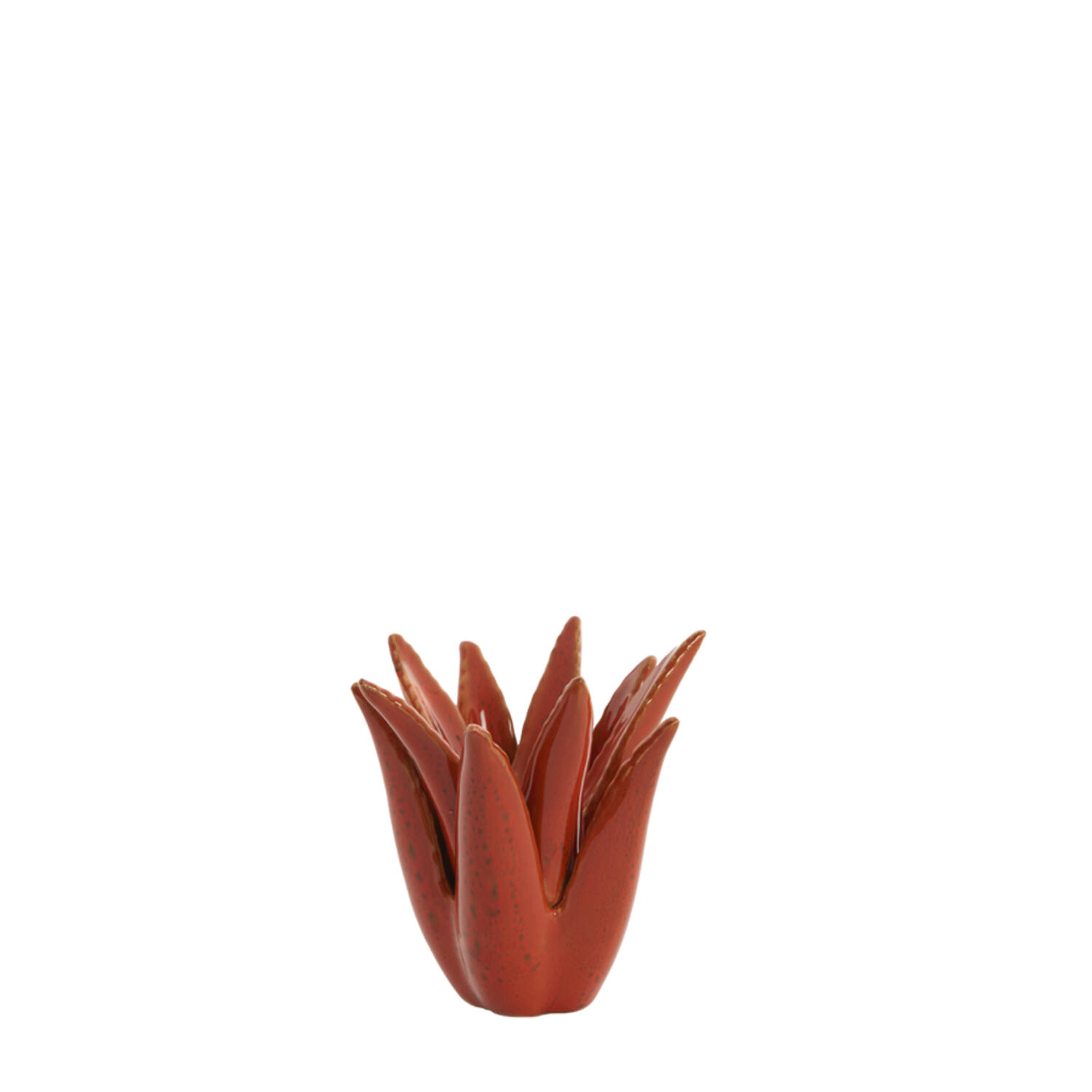 Candle stick Ø11,5x11,5 cm CACTUS ceramics orange