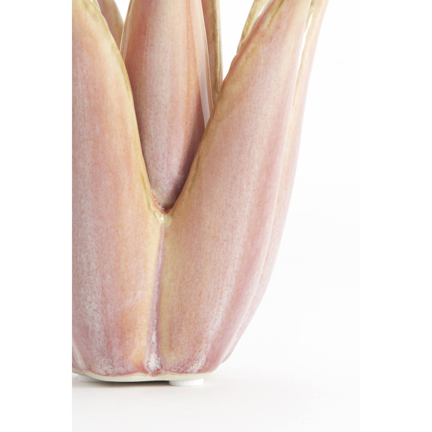 Candle stick Ø13x16 cm CACTUS ceramics coral