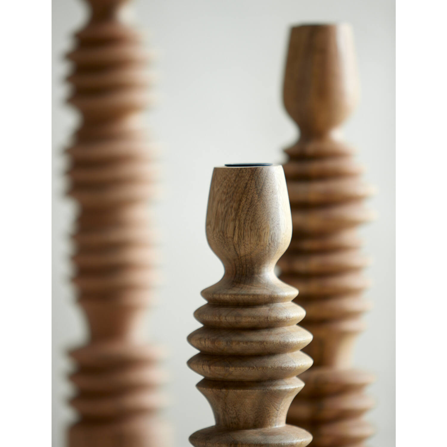 Kandelaar Ø7,5x28 cm AFIFE hout naturel