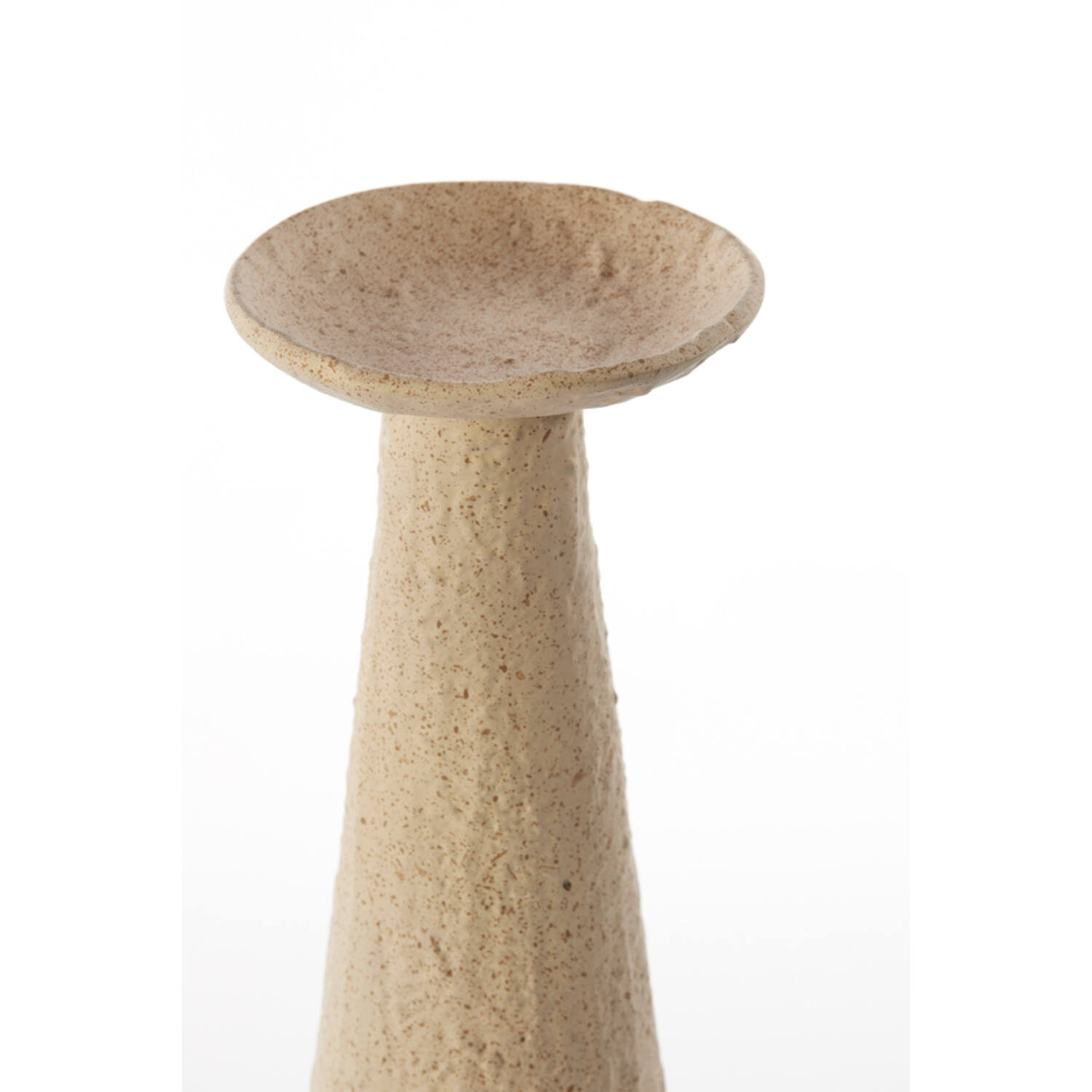 Candle holder 12,5x12x37 cm OTA sand+light brown spotted