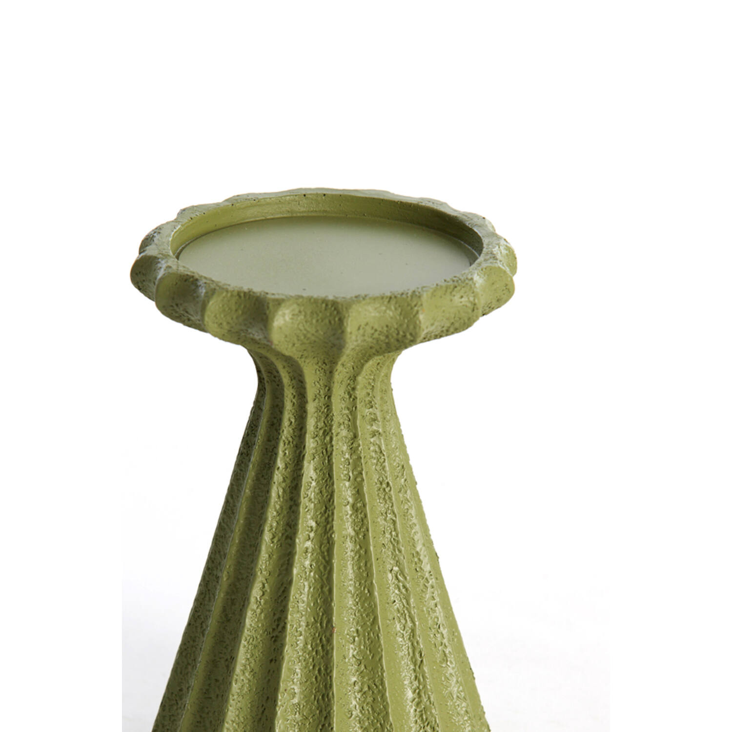 Candle holder Ø9x14 cm SIDARI green