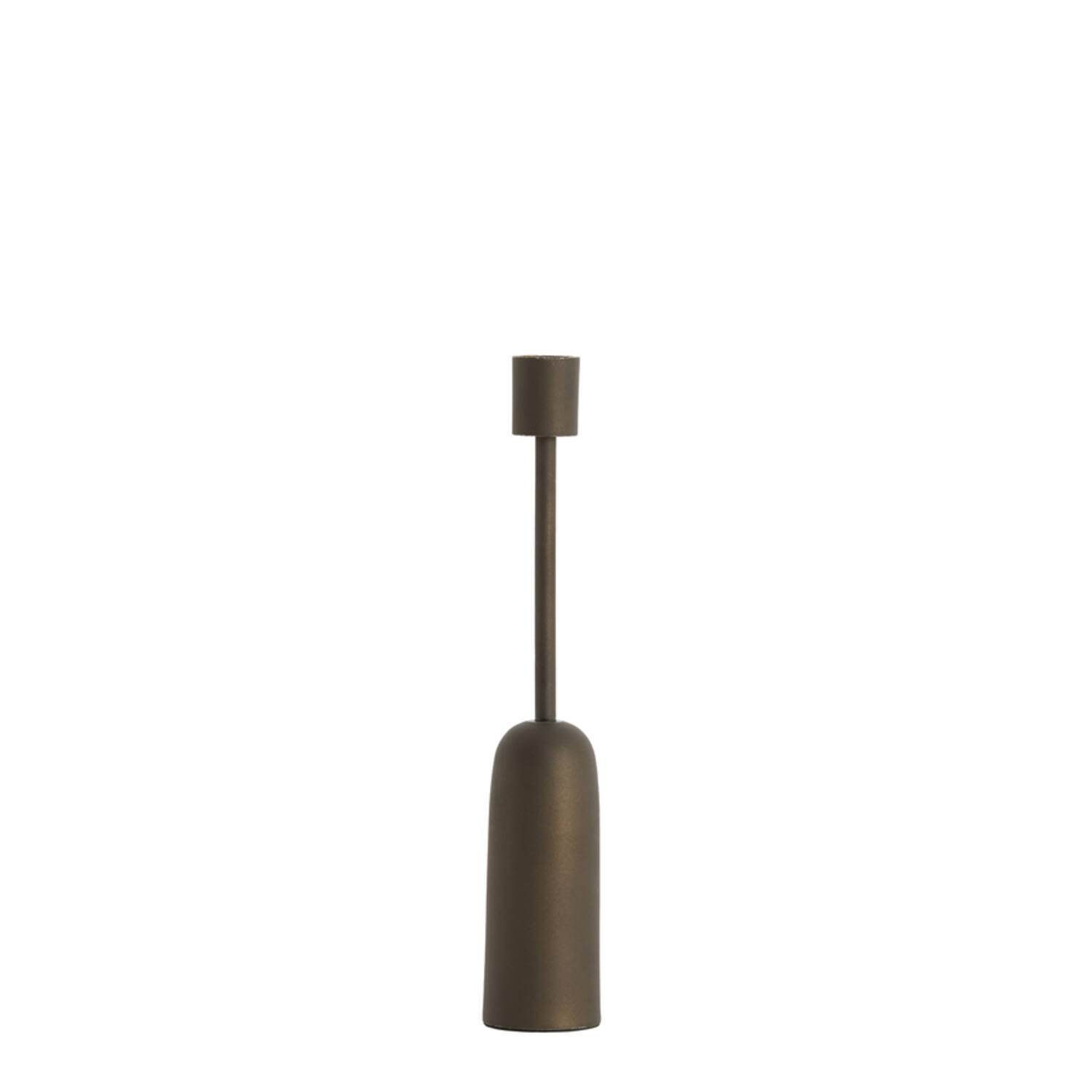 Candle stick Ø5x28 cm YASILO brown-bronze