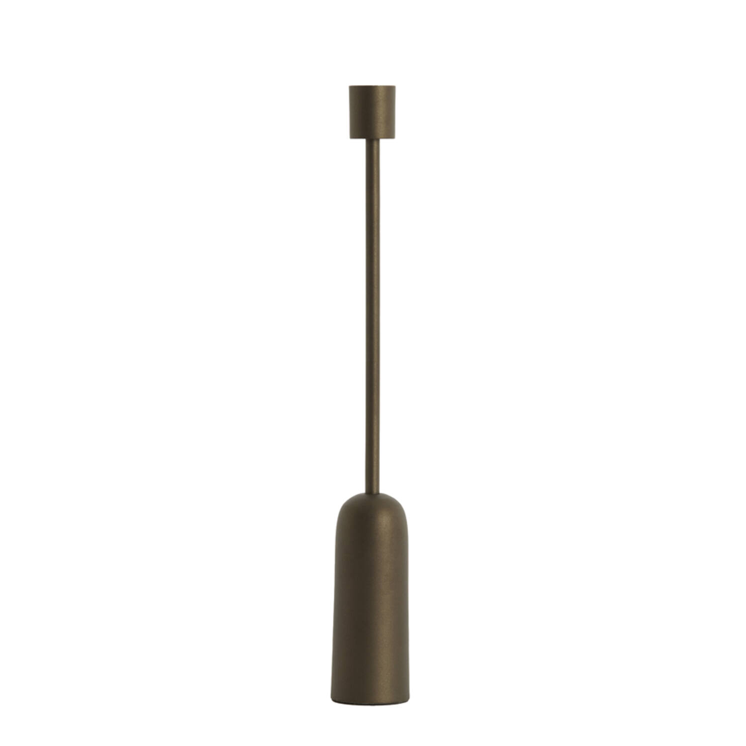Candle stick Ø5x38 cm YASILO brown-bronze