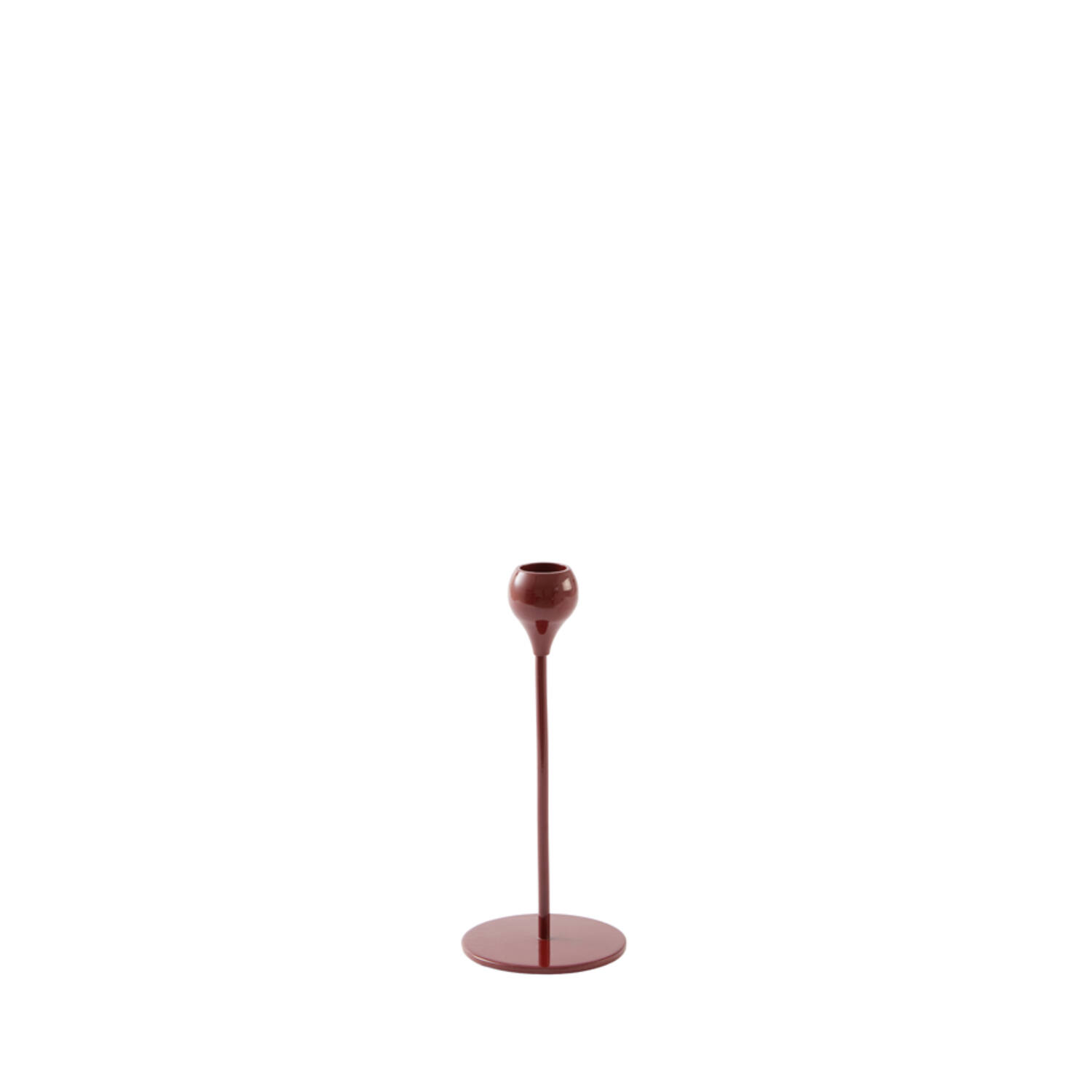 Candle stick Ø8,5x20 cm SAMUI burgundy