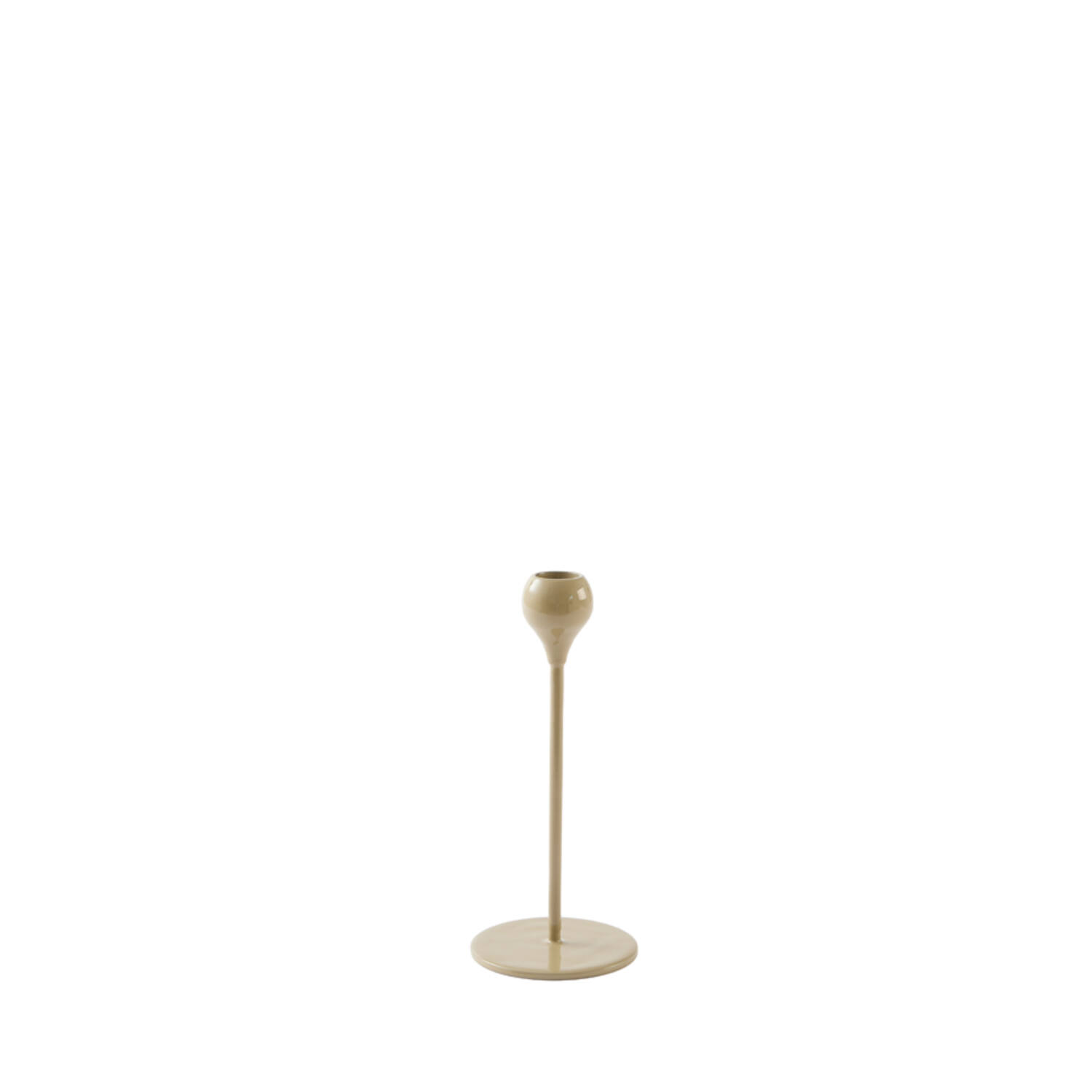 Candle stick Ø8,5x20 cm SAMUI taupe