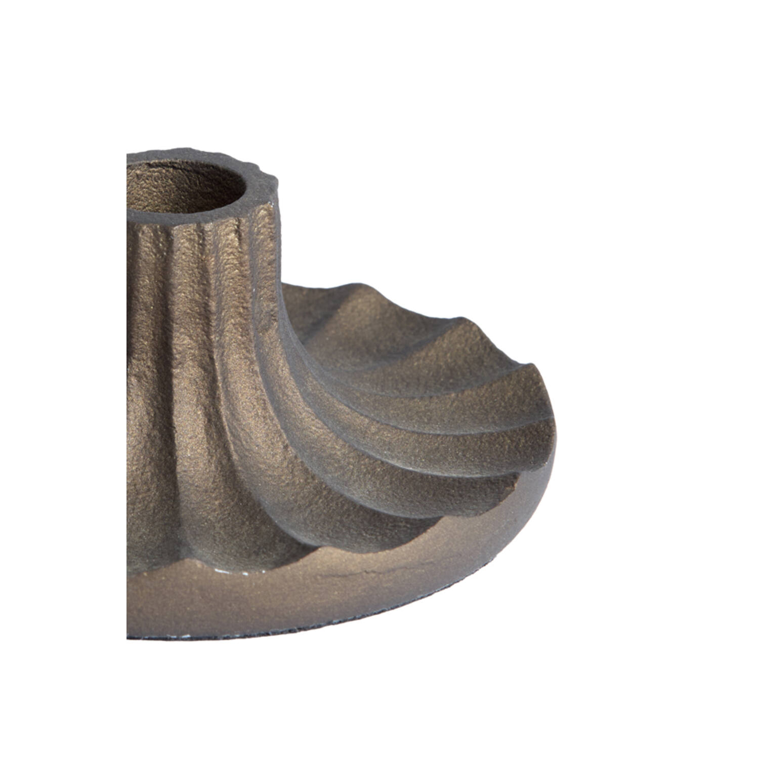 Candle stick Ø10x5 cm MERIDA dark bronze