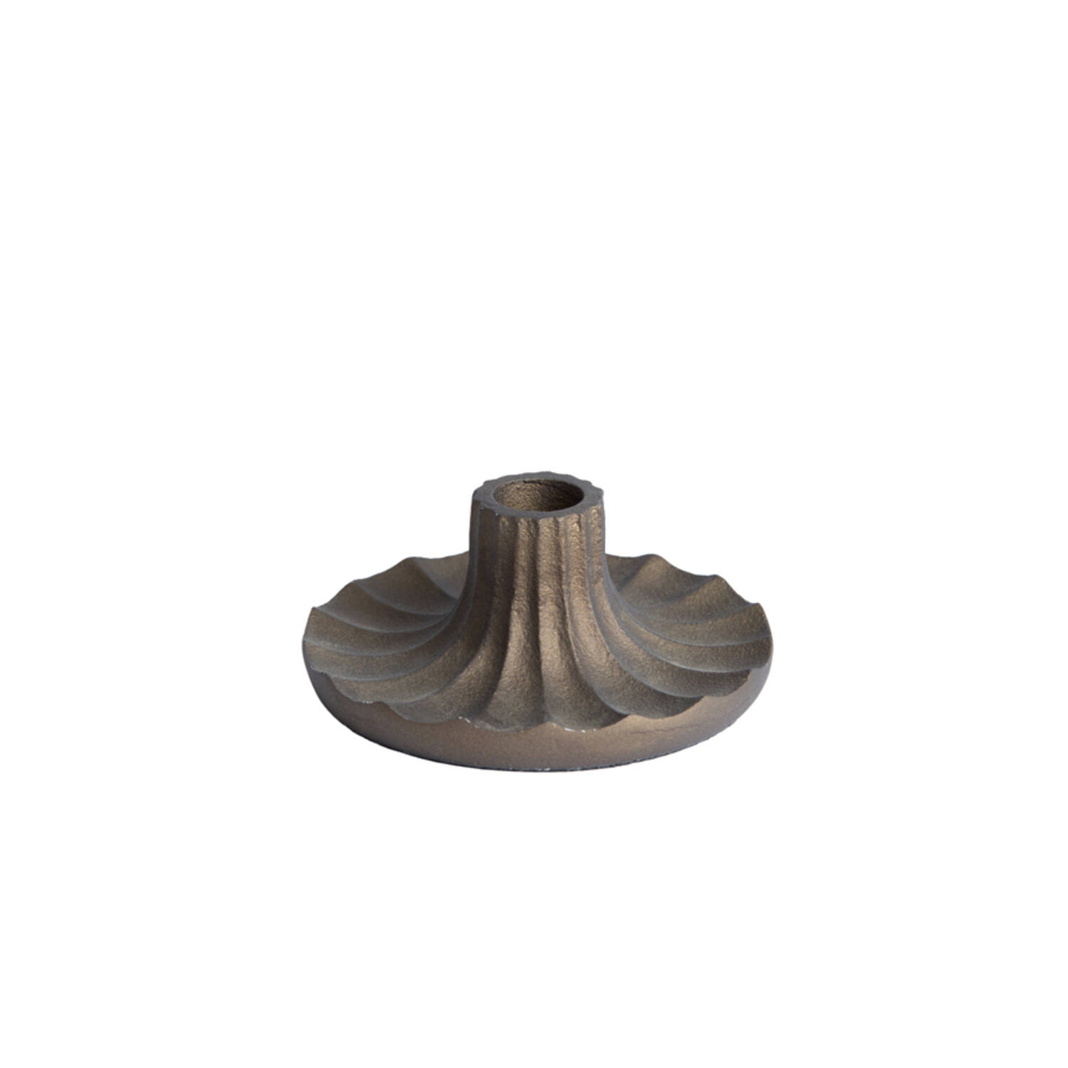 Candle stick Ø12x6 cm MERIDA dark bronze