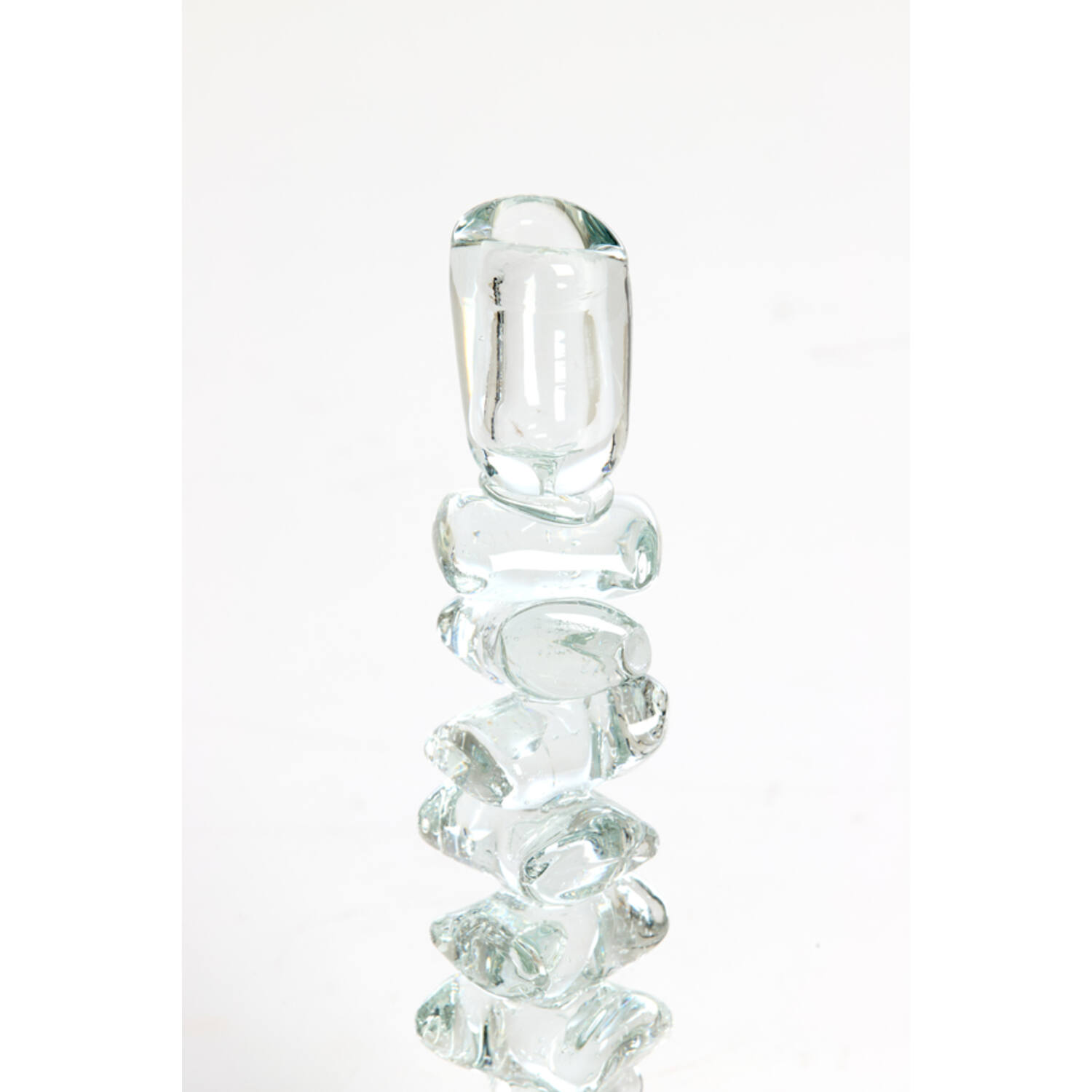 Candle stick Ø11x34 cm ESTIVA glass clear
