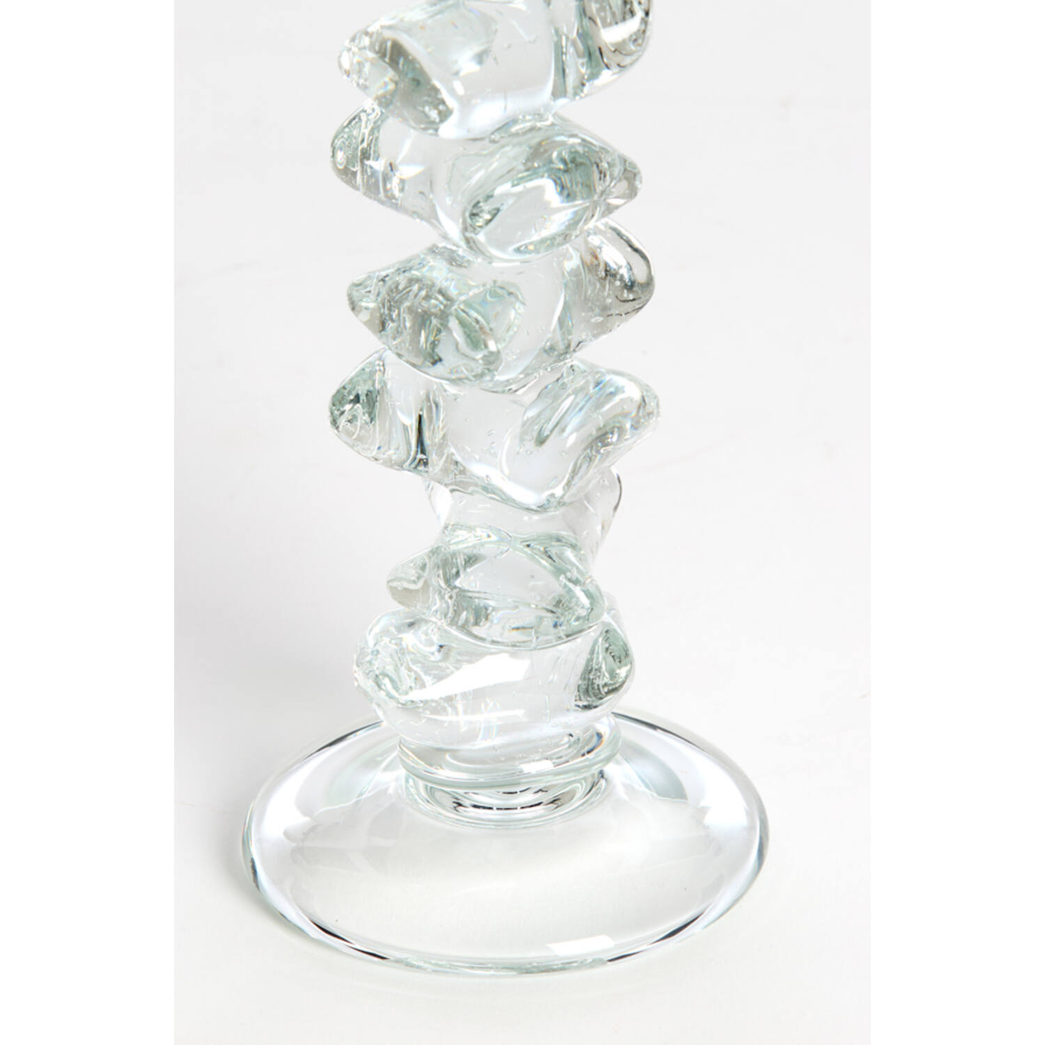 Candle stick Ø11x34 cm ESTIVA glass clear