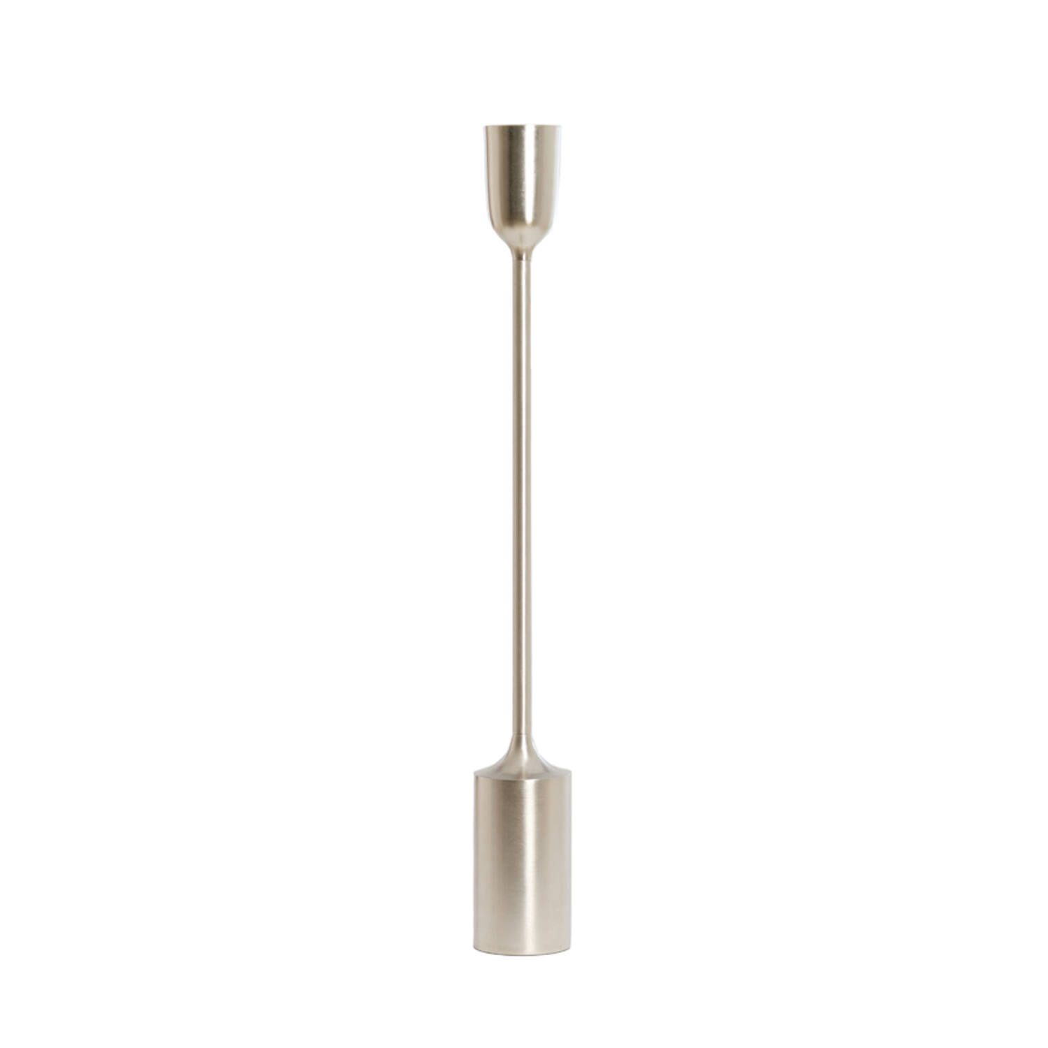 Candle holder Ø13x104 cm VELEZ nickel satin