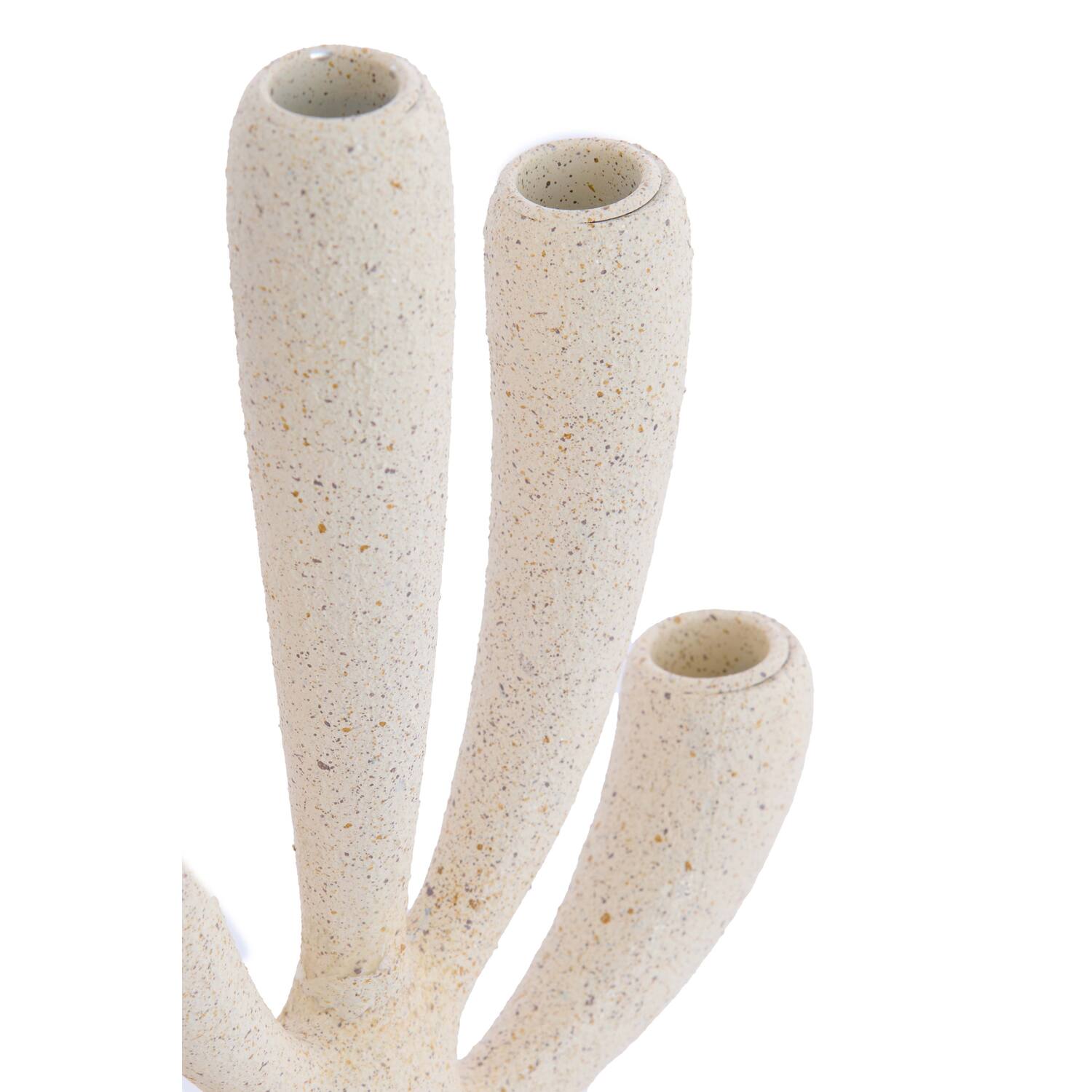 Candle stick 5L 25x11,5x28,5 cm POLINO matt cream