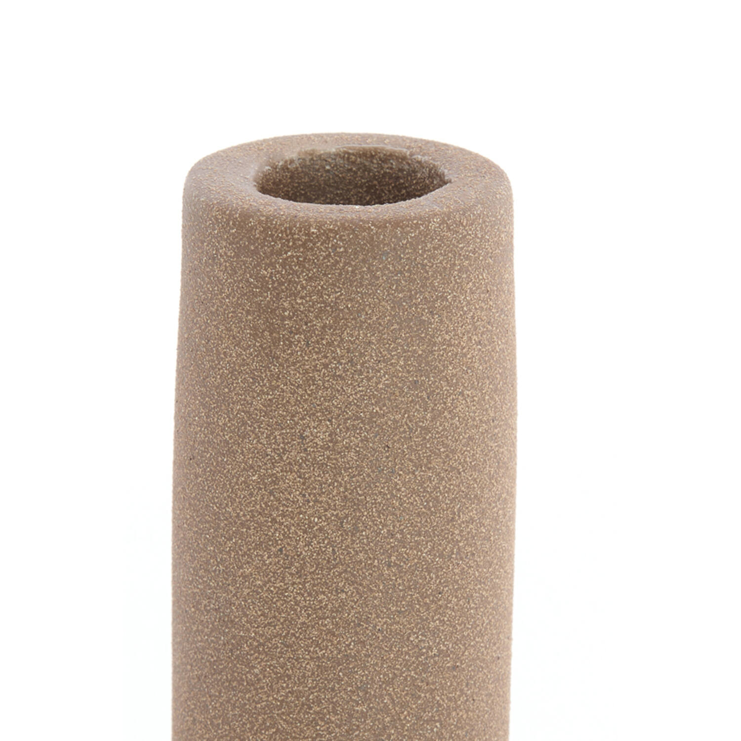 Candle stick Ø10x15,5 cm BURANO ceramics matt brown