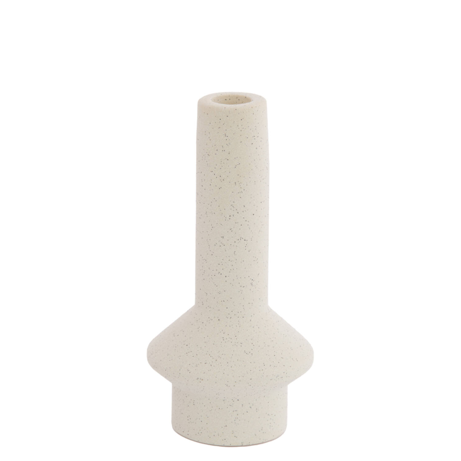 Candle stick Ø10x20,5 cm BURANO ceramics matt cream