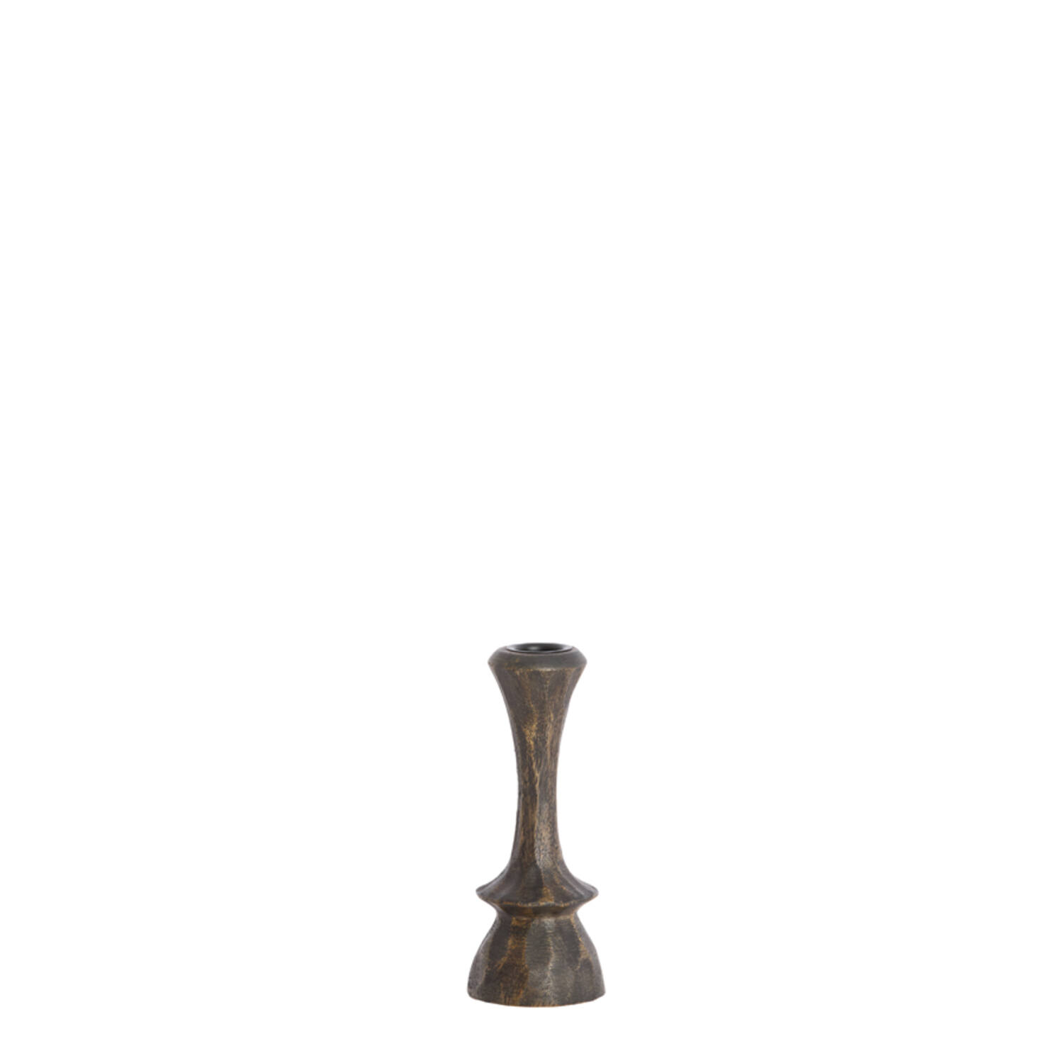 Kandelaar 6,5x14 cm CIRILO hout donker bruin