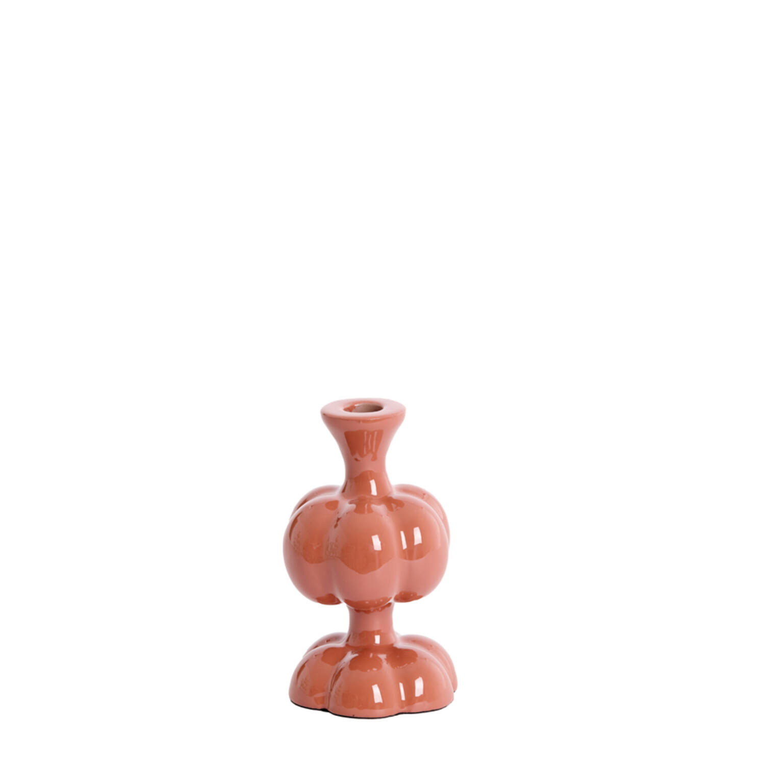 Candle stick Ø10x17 cm CALDAS shiny terra