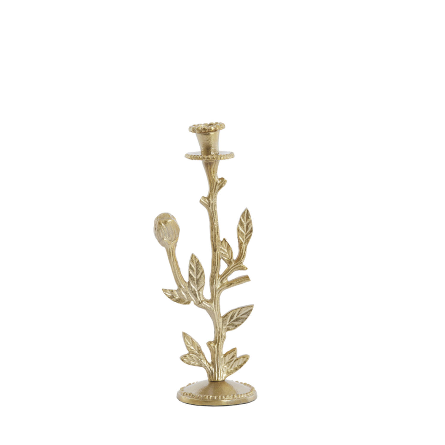Candle stick 10x13x32 cm NEMI gold