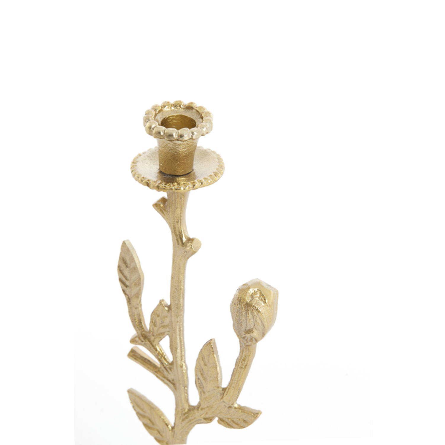 Candle stick 10x13x32 cm NEMI gold