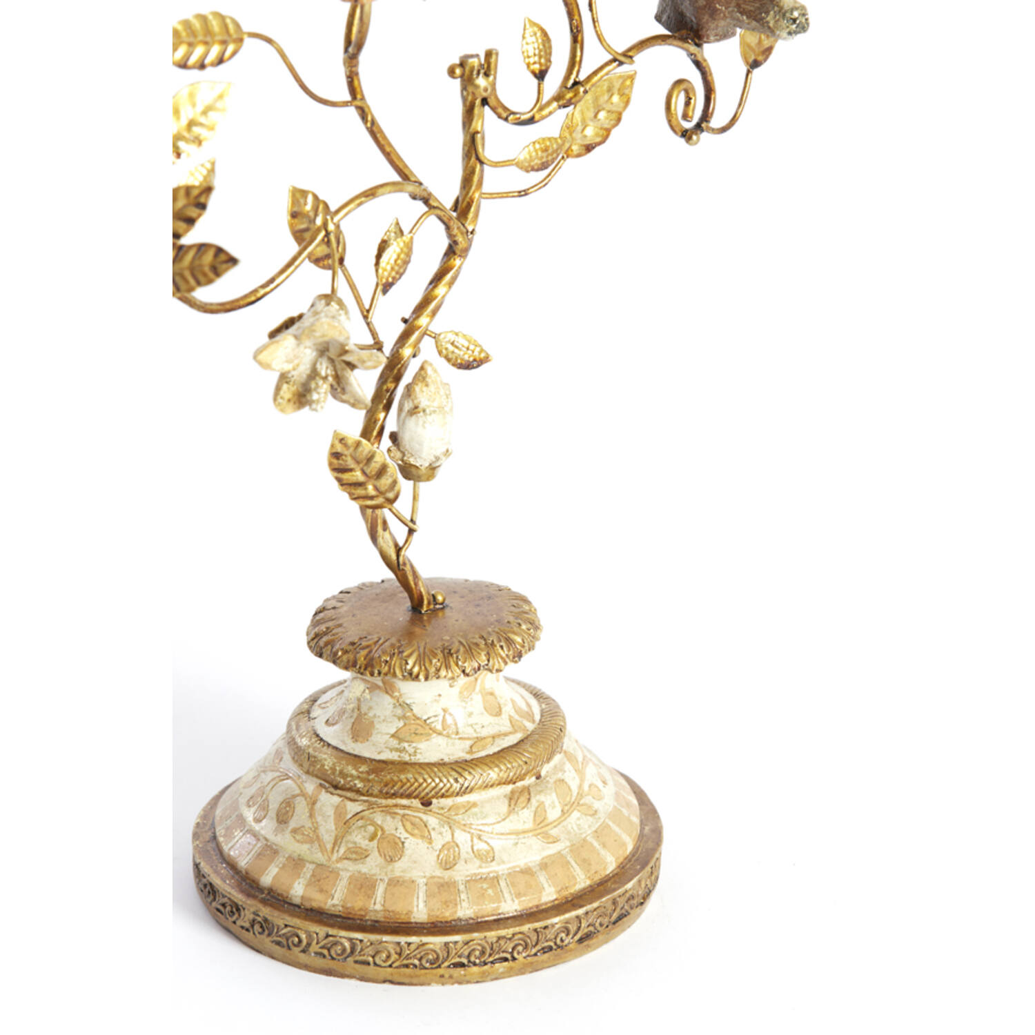 Candle stick 3L 29,5x12,5x44 cm SORYN orange+brown+gold