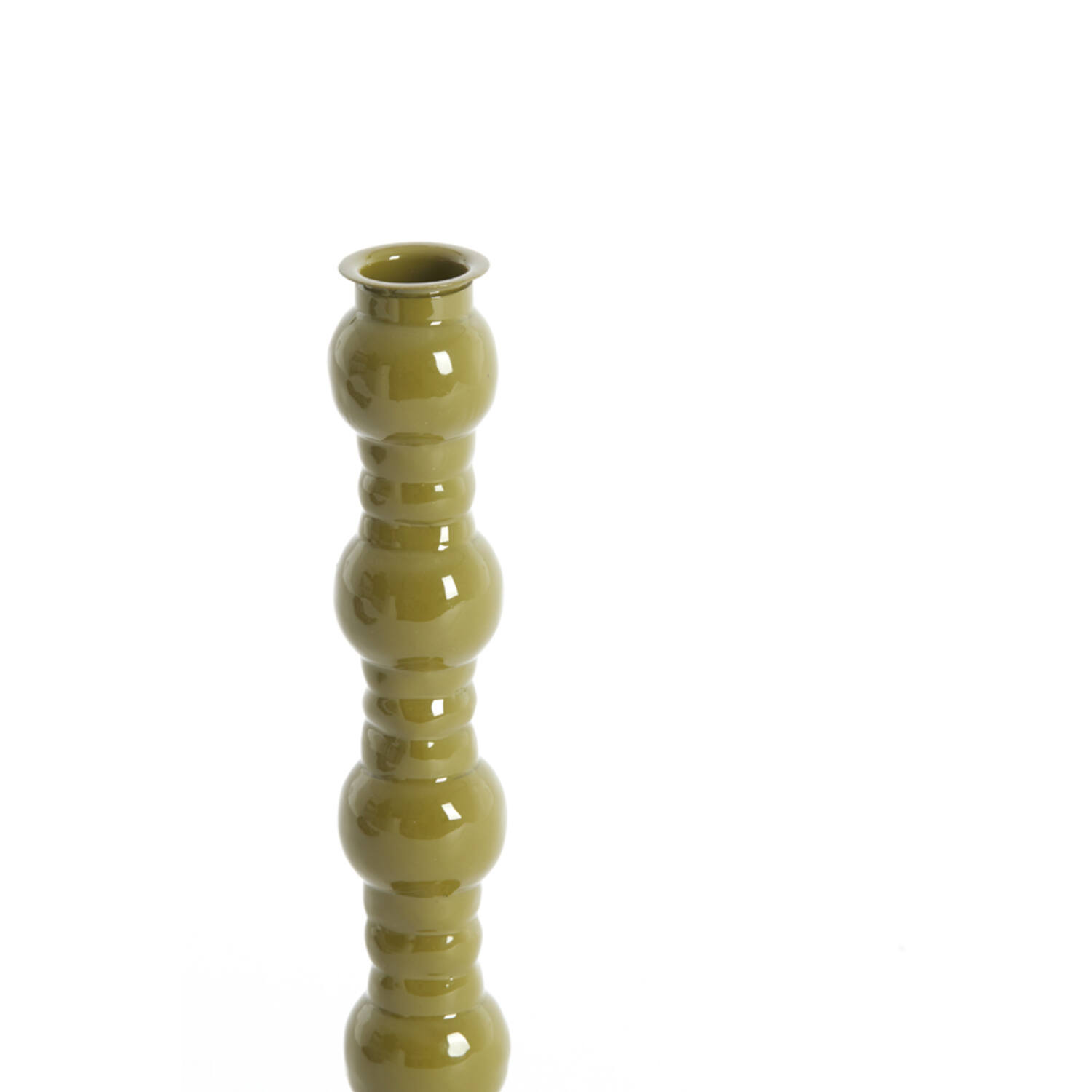 Candle stick Ø10x25 cm AVELINE olive green