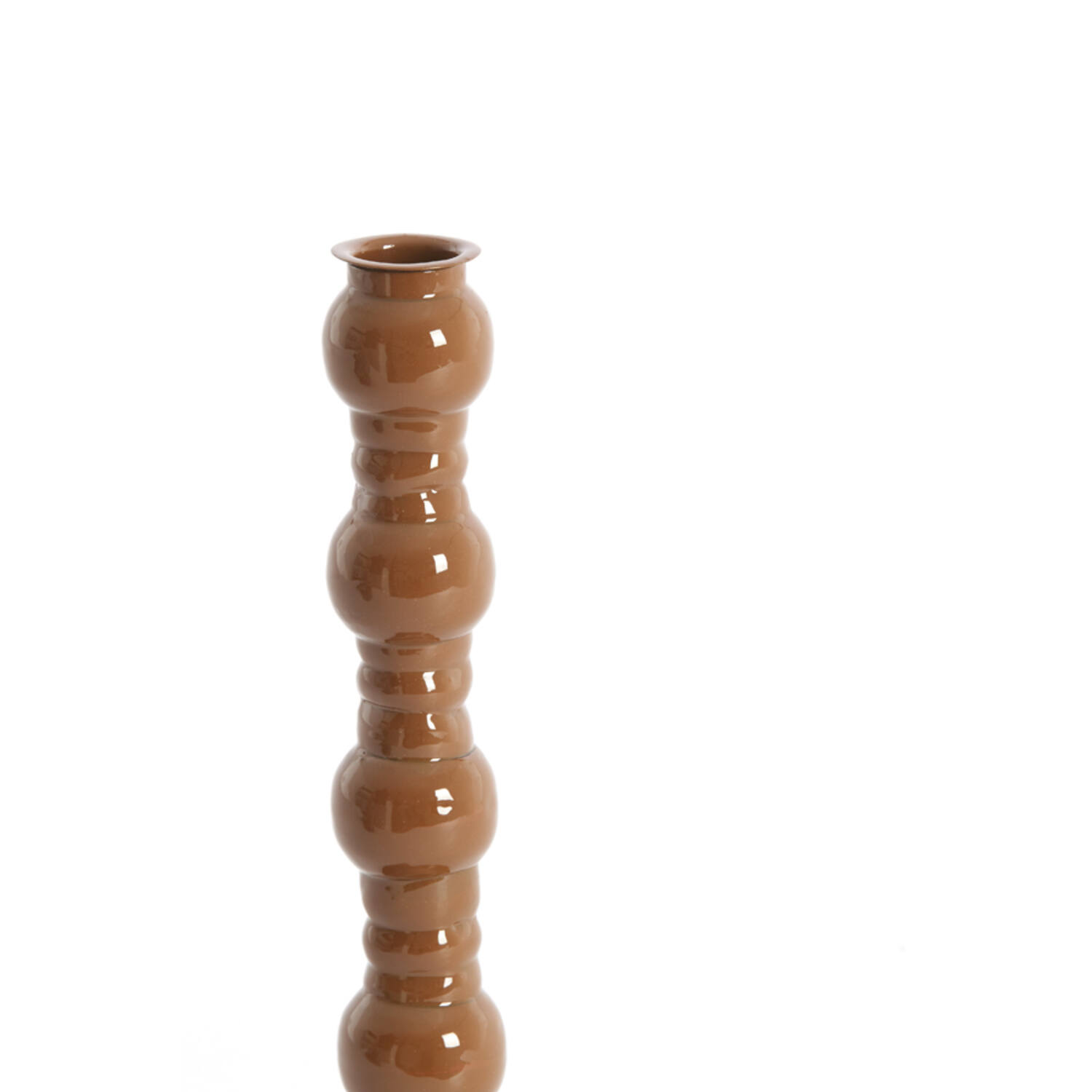 Candle stick Ø10x25 cm AVELINE caramel
