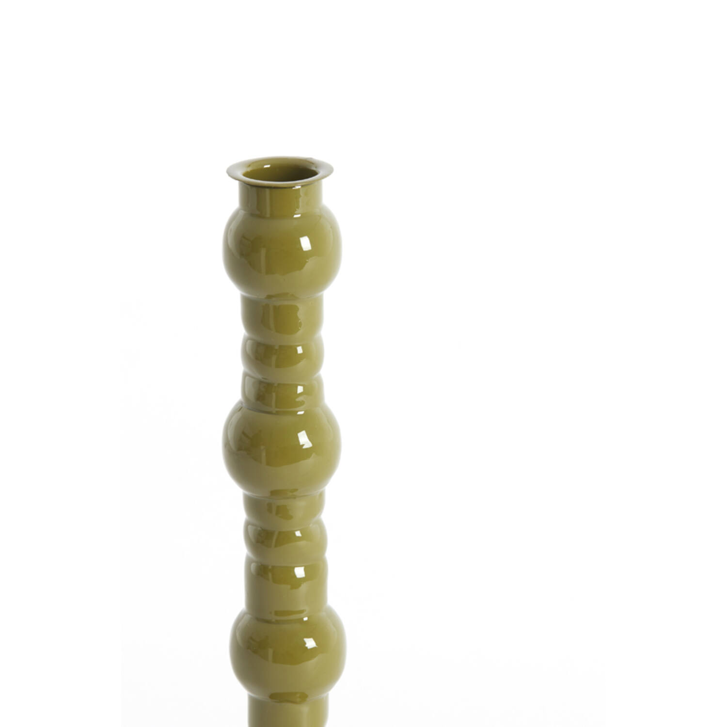 Candle stick Ø10x31 cm AVELINE olive green