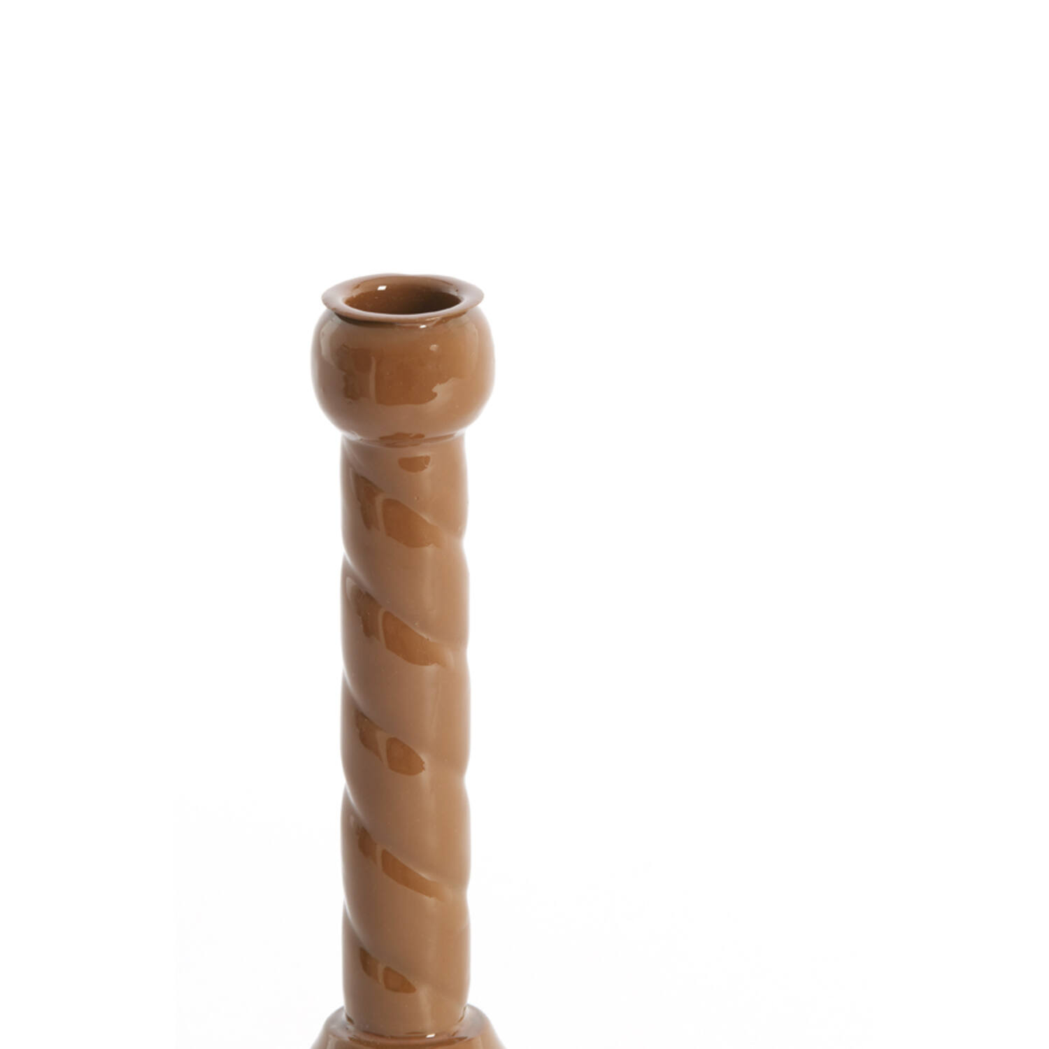 Candle stick Ø10x21 cm NALEIRA caramel