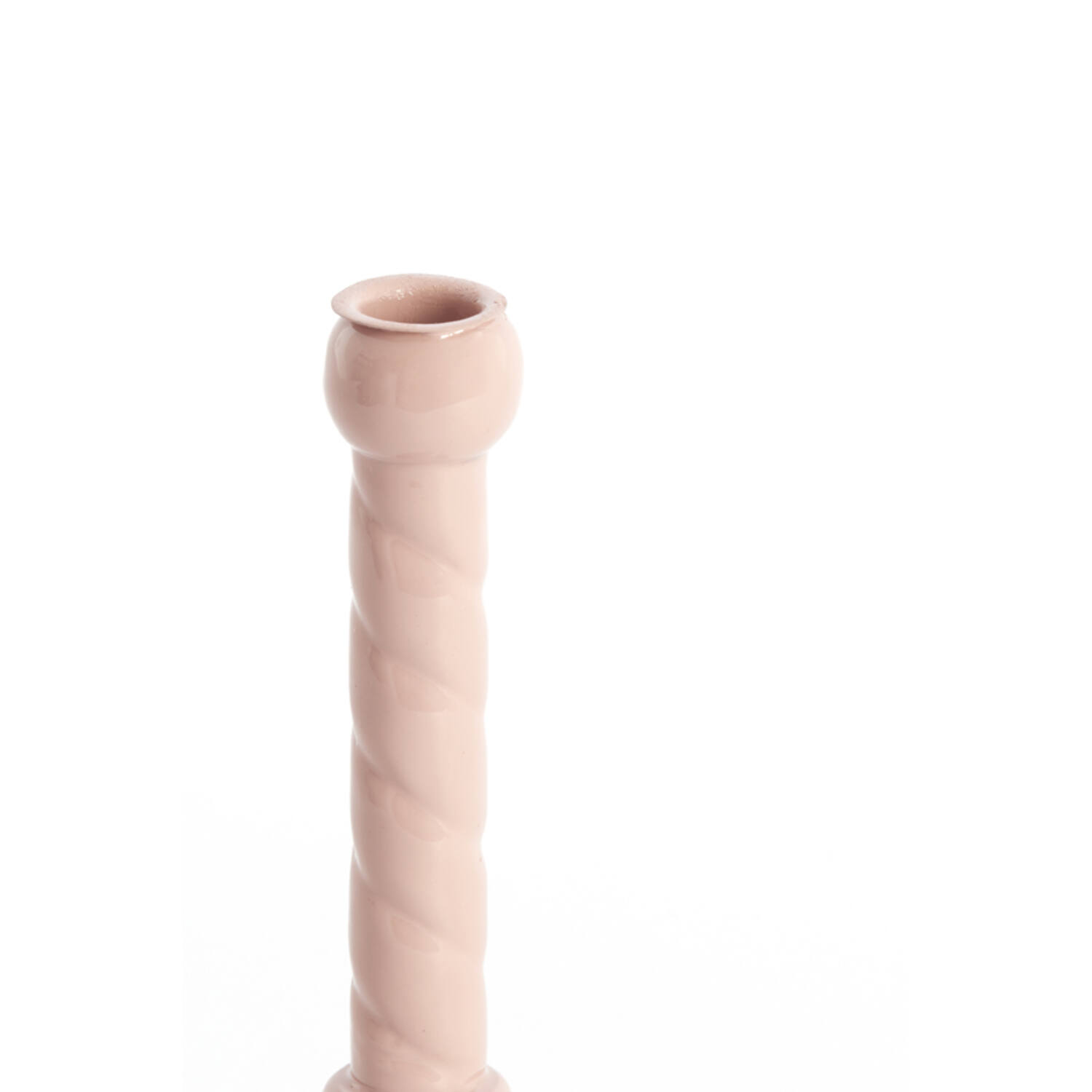 Candle stick Ø10x21 cm NALEIRA old pink
